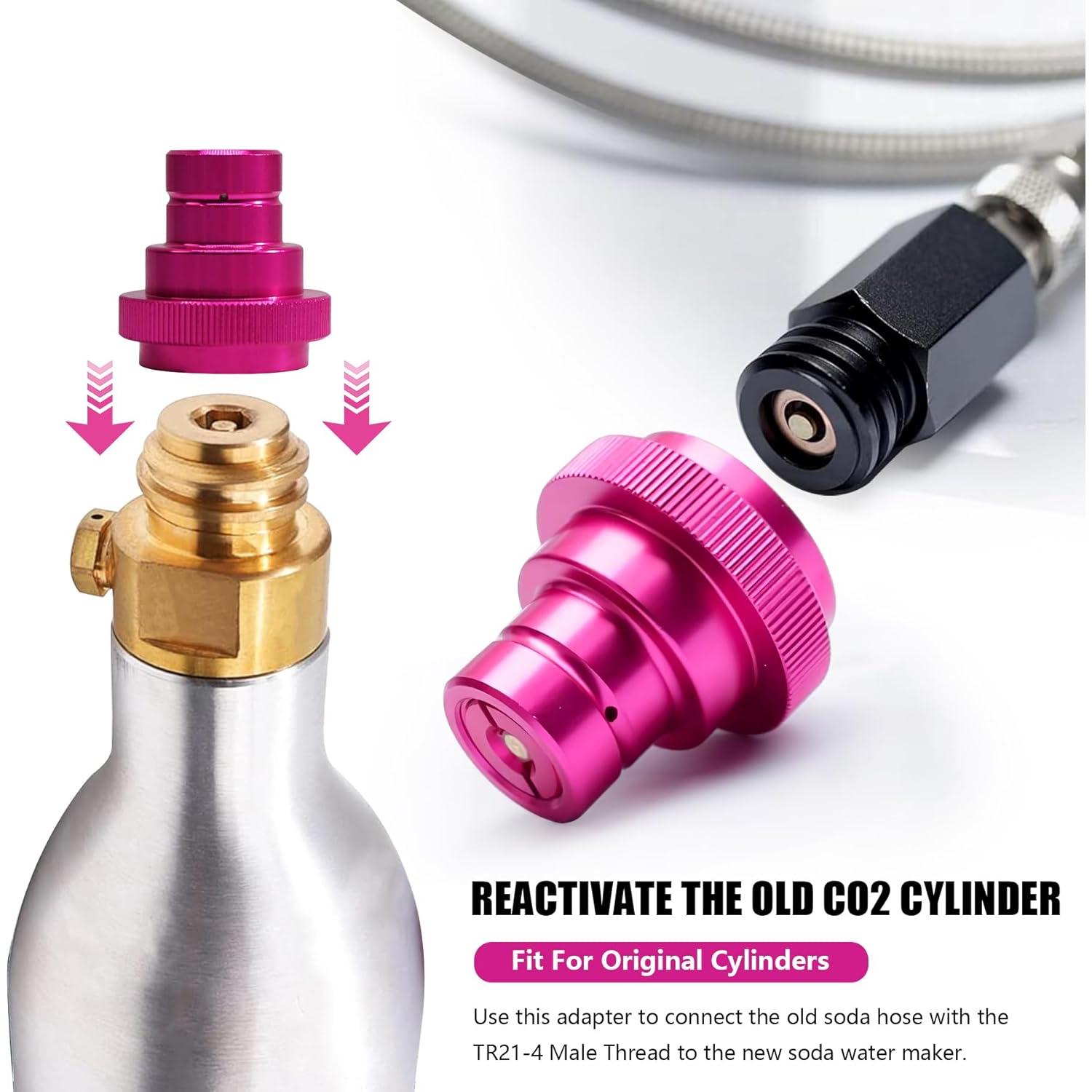 Adaptador Rápido CO2 HMKUGO para Cilindro 60L TR21-4