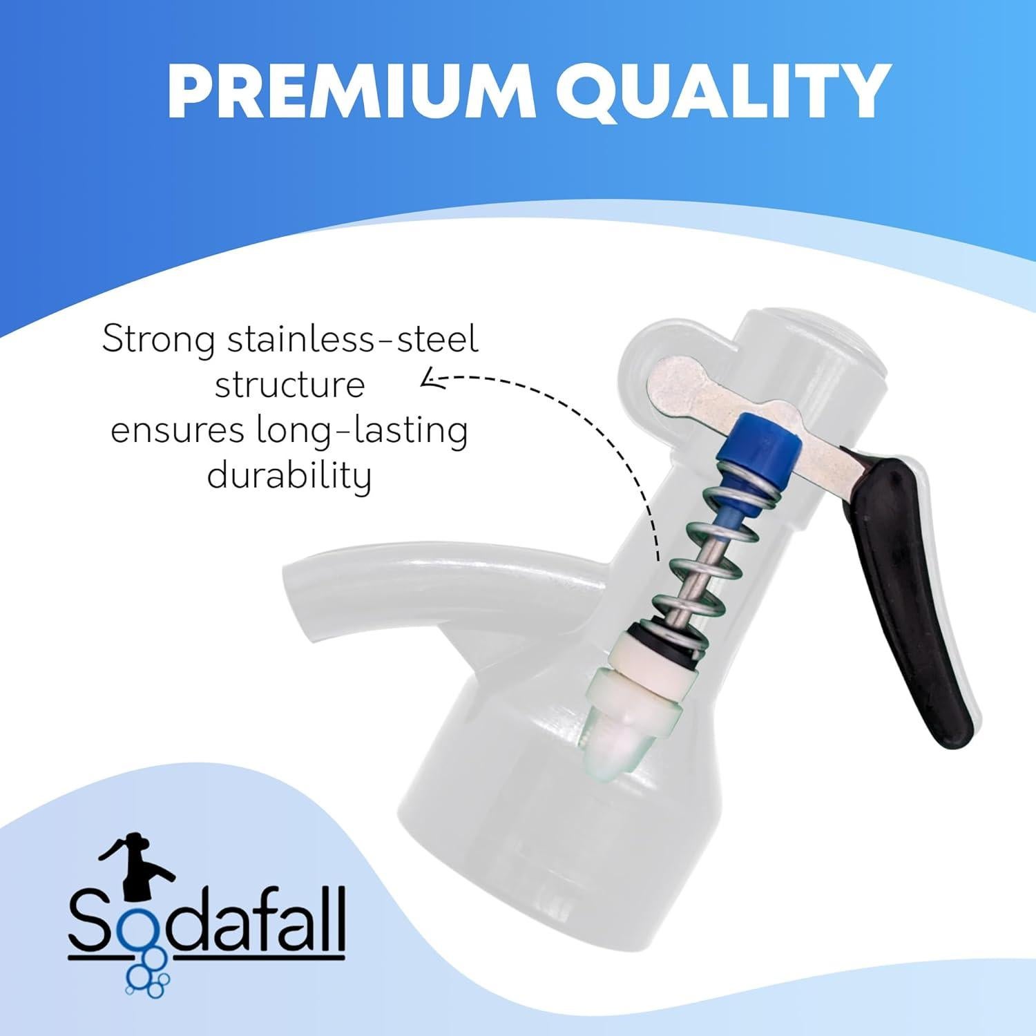 Dispensador de Soda Sodafall Fizz Saver Sifón Negro