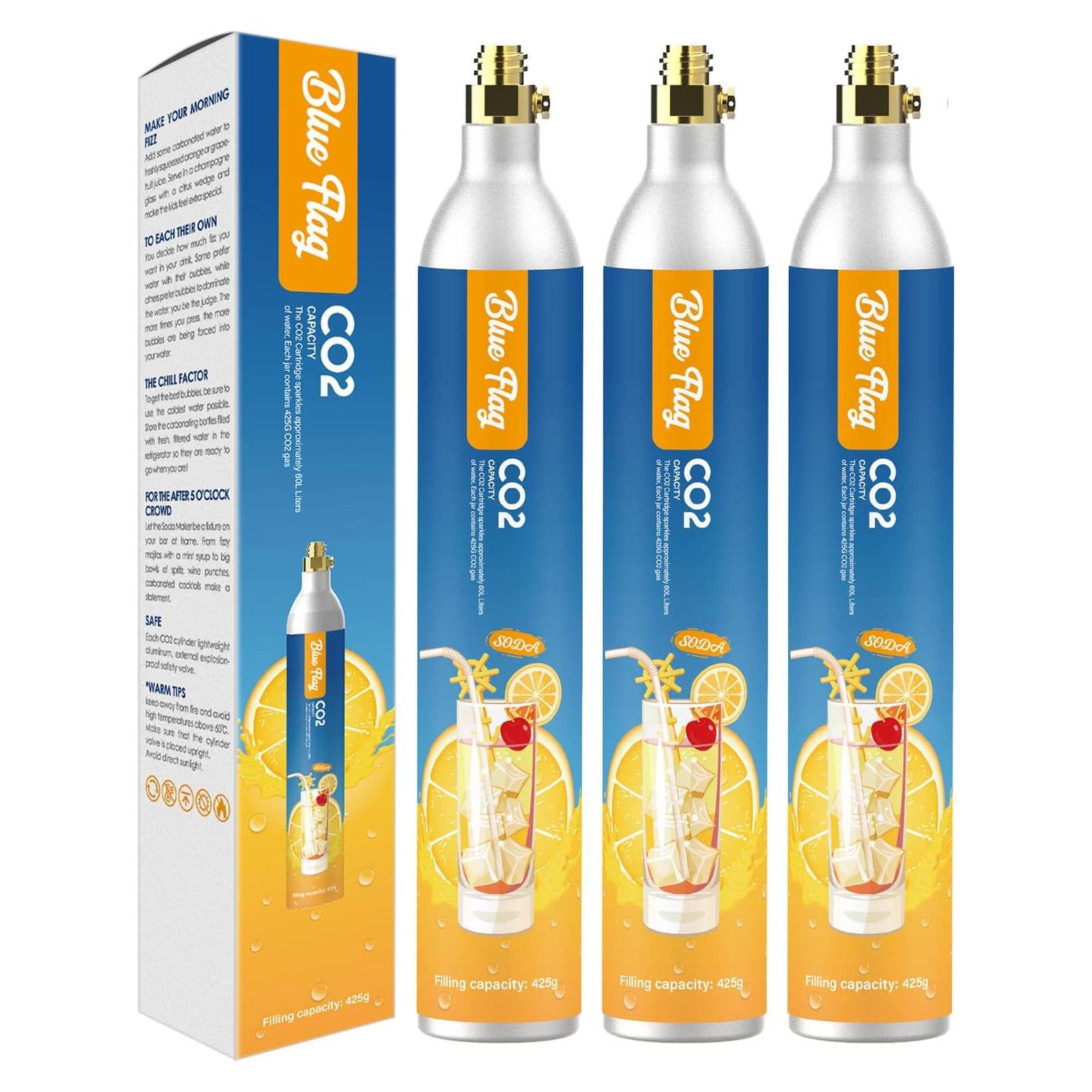 Carbonatador de CO2 60L Blue Flag Compatible SodaStream