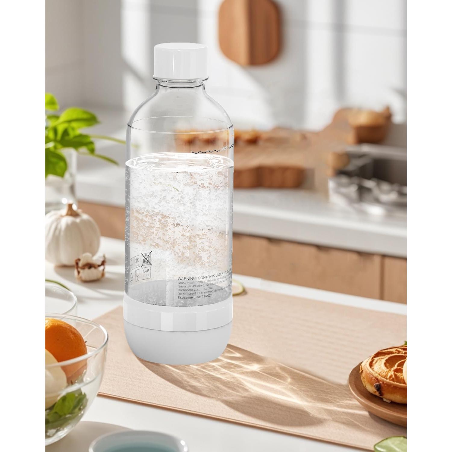 Botellas Reutilizables de Carbonatación OiDiPi 1L - Paquete de 2