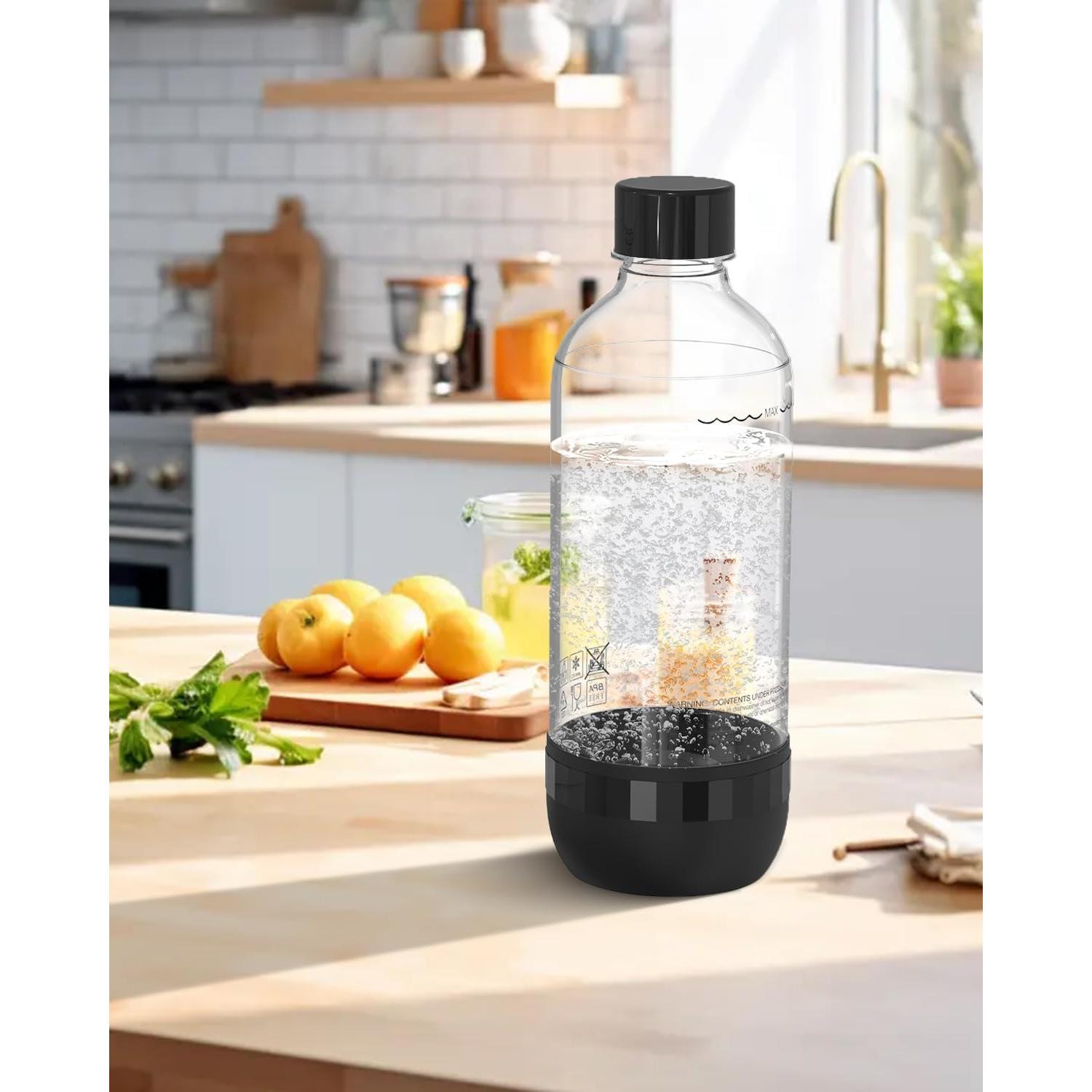 Botellas Reutilizables de Carbonatación OiDiPi 1L - Paquete de 2