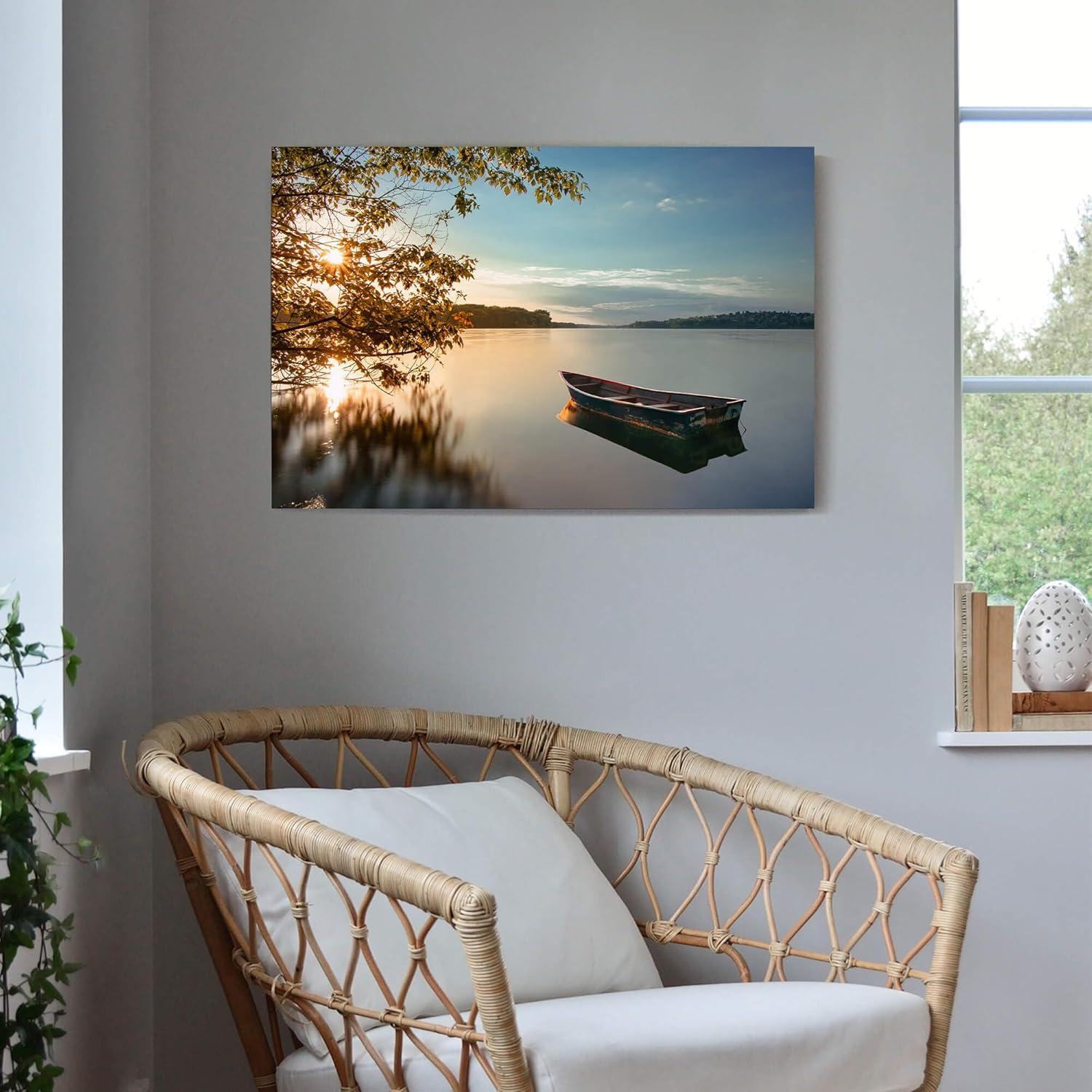 Pintura en Lienzo Lago al Atardecer 61x41 cm Decoración