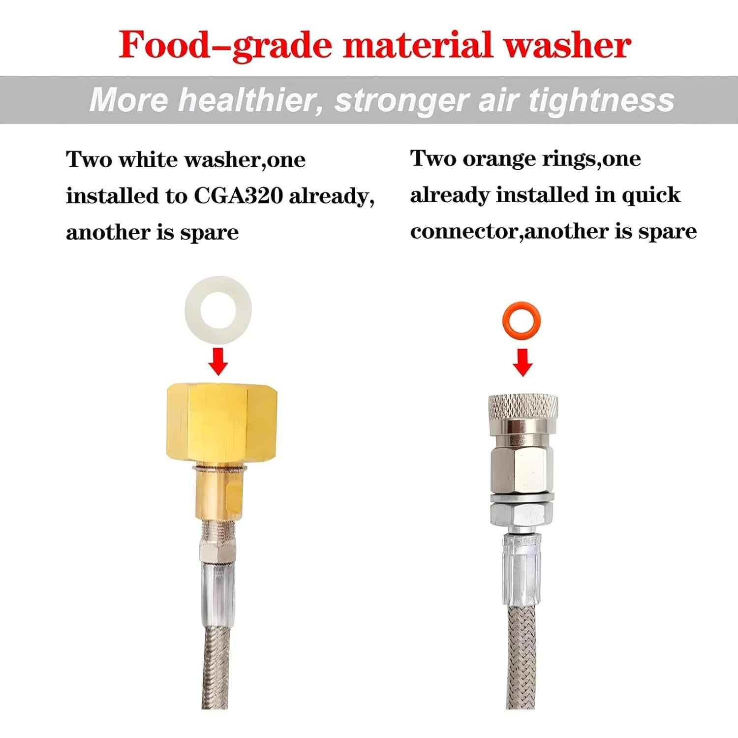 Adaptador de CO2 para Máquina Soda Terra DUO 152.4cm