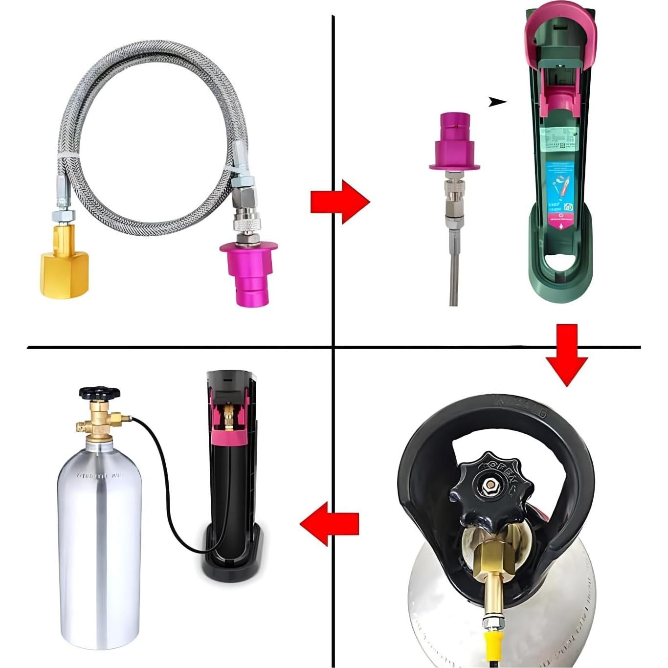 Adaptador de CO2 para Máquina Soda Terra DUO 152.4cm