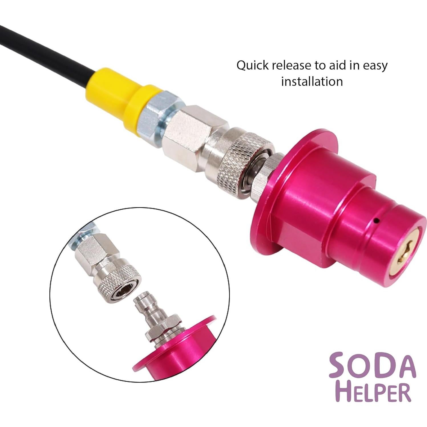 Kit de Manguera y Base Adaptador CO2 para SodaStream ART