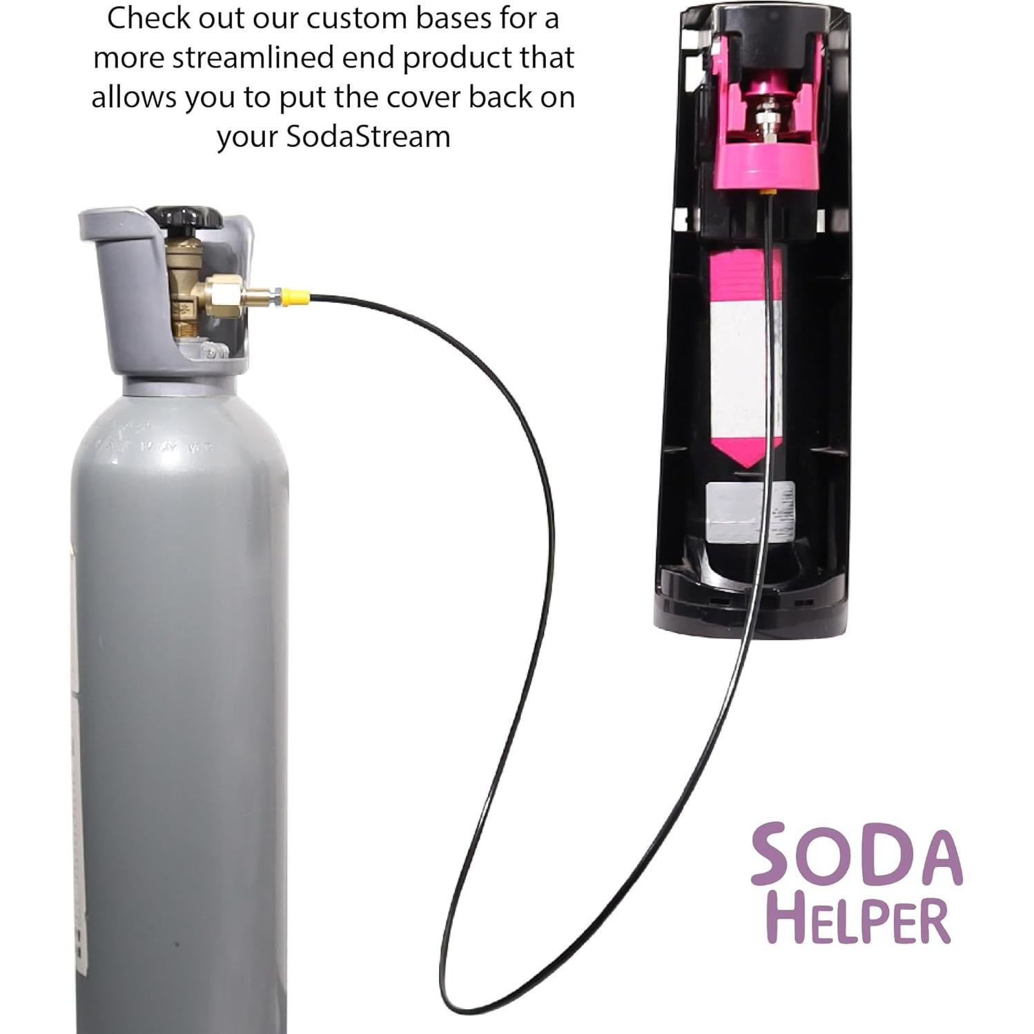 Kit de Manguera y Base Adaptador CO2 para SodaStream ART