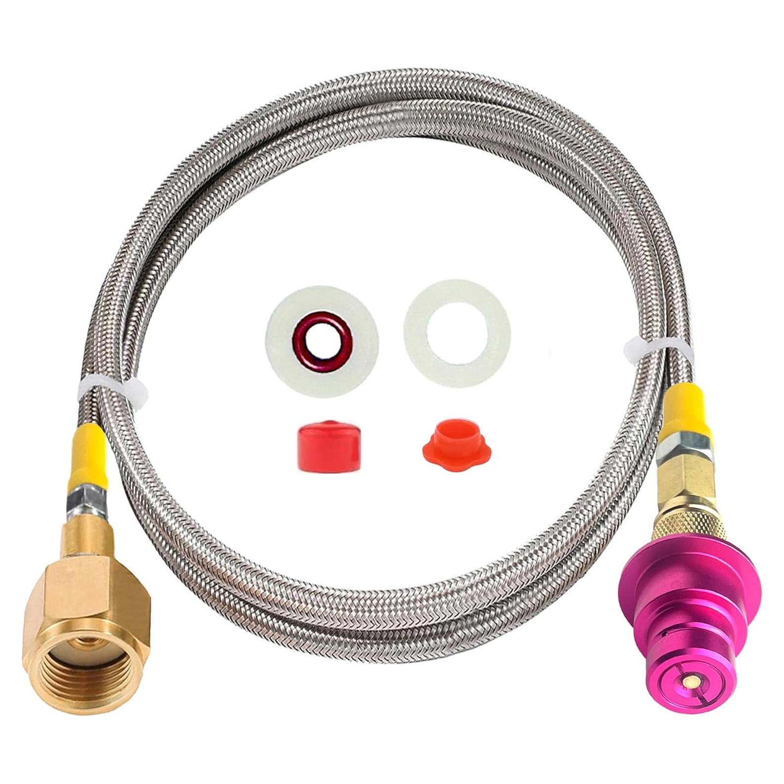 Adaptador Rápido CGA320 KUMAS para Máquina de Soda CO2 152.4cm