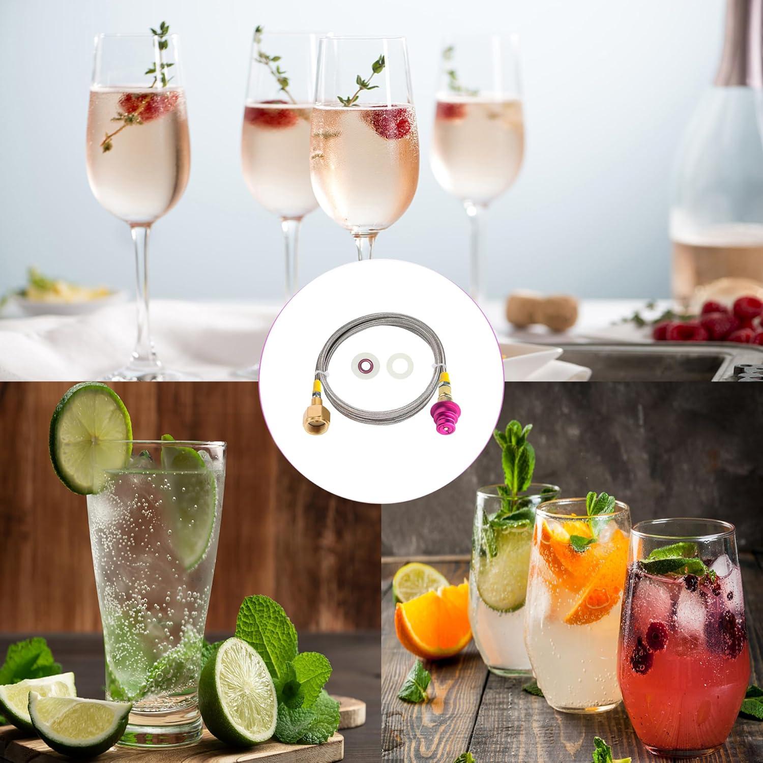 Adaptador Rápido CGA320 KUMAS para Máquina de Soda CO2 152.4cm