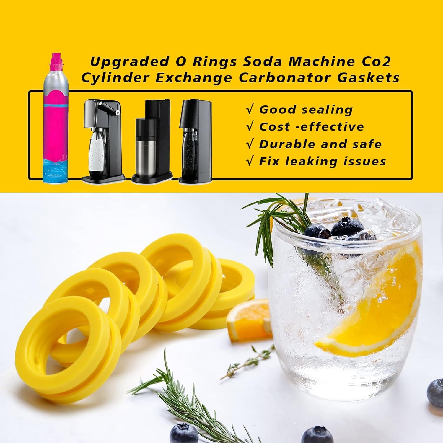 Juntas Rosas de Cilindro CO2 YUXIVCNE para Máquina de Soda 5pcs