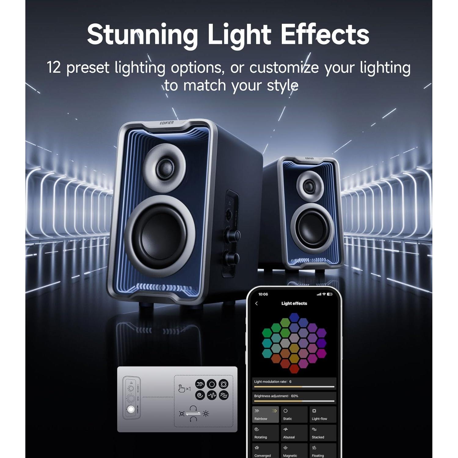 Altavoces Activos Edifier QR30 Bluetooth 30W USB-A AUX Negro