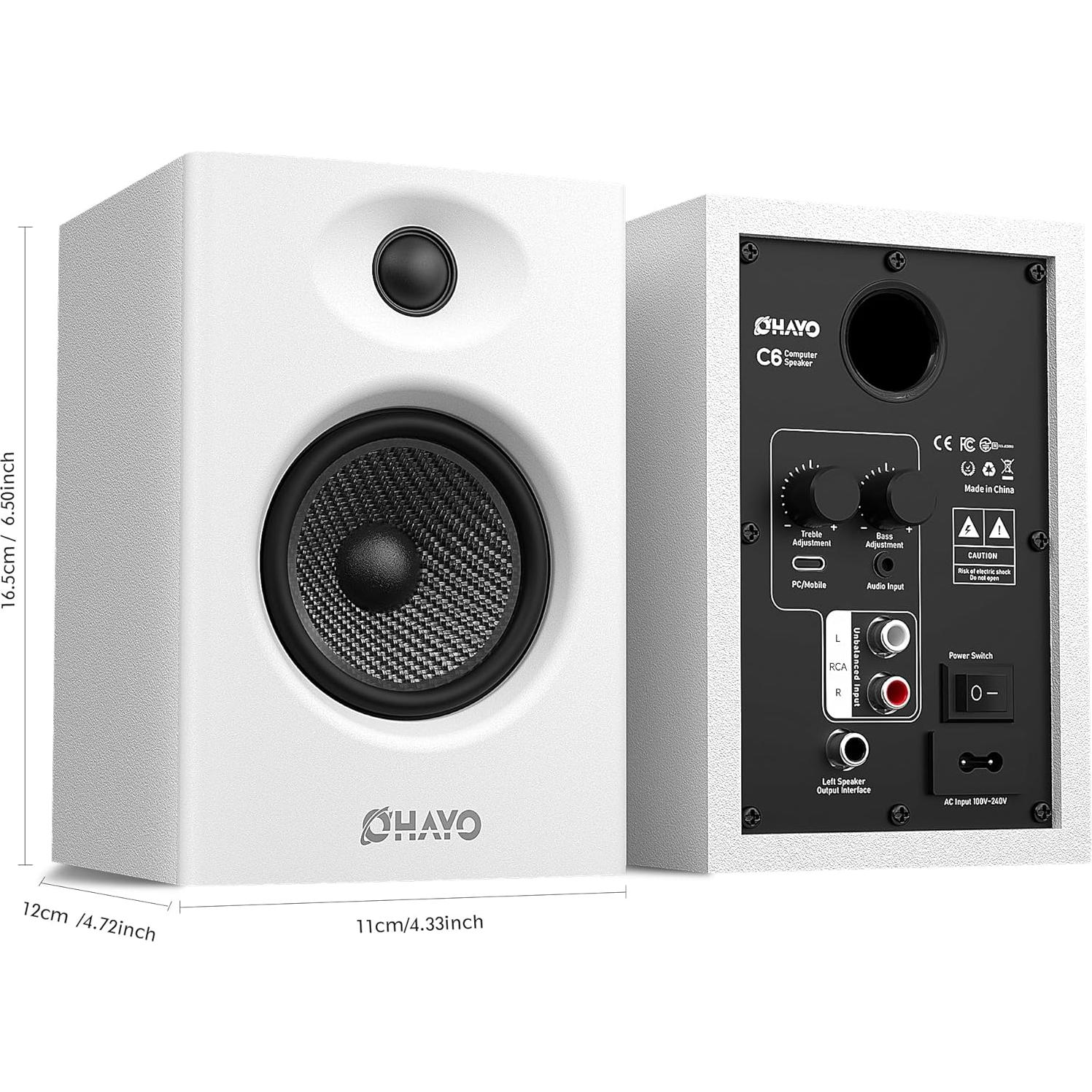 Altavoces de Computadora OHAYO C6 60W Bluetooth 5.3 Estéreo 2.0