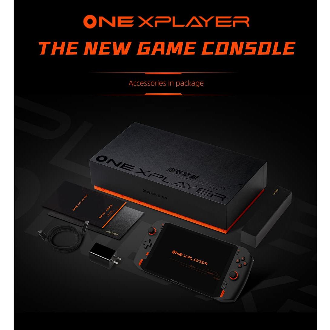 QUJUSO OnexPlayer 1S 8.4" Handheld Game Console Portable PC Mini Laptop UMPC Win 10 11th Core Tiger Lake I7-1195G7 16GB LPDDR4 RAM/1TB NVMe M.2 SSD