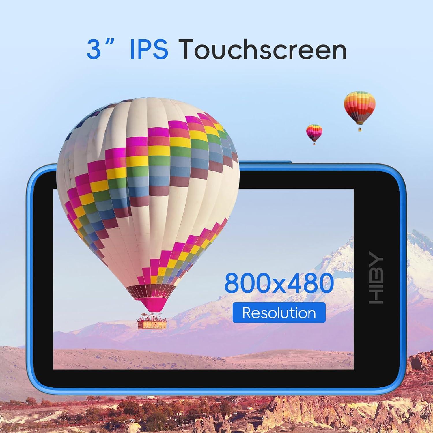 R1 HiFi MP3 Player with Bluetooth 5.1 Tidal Qobuz DSD 256 Native Lossless Music Player with Touchscreen/Hi Res Audio Certified/MSEB Tuning/2TB Expanded Memory