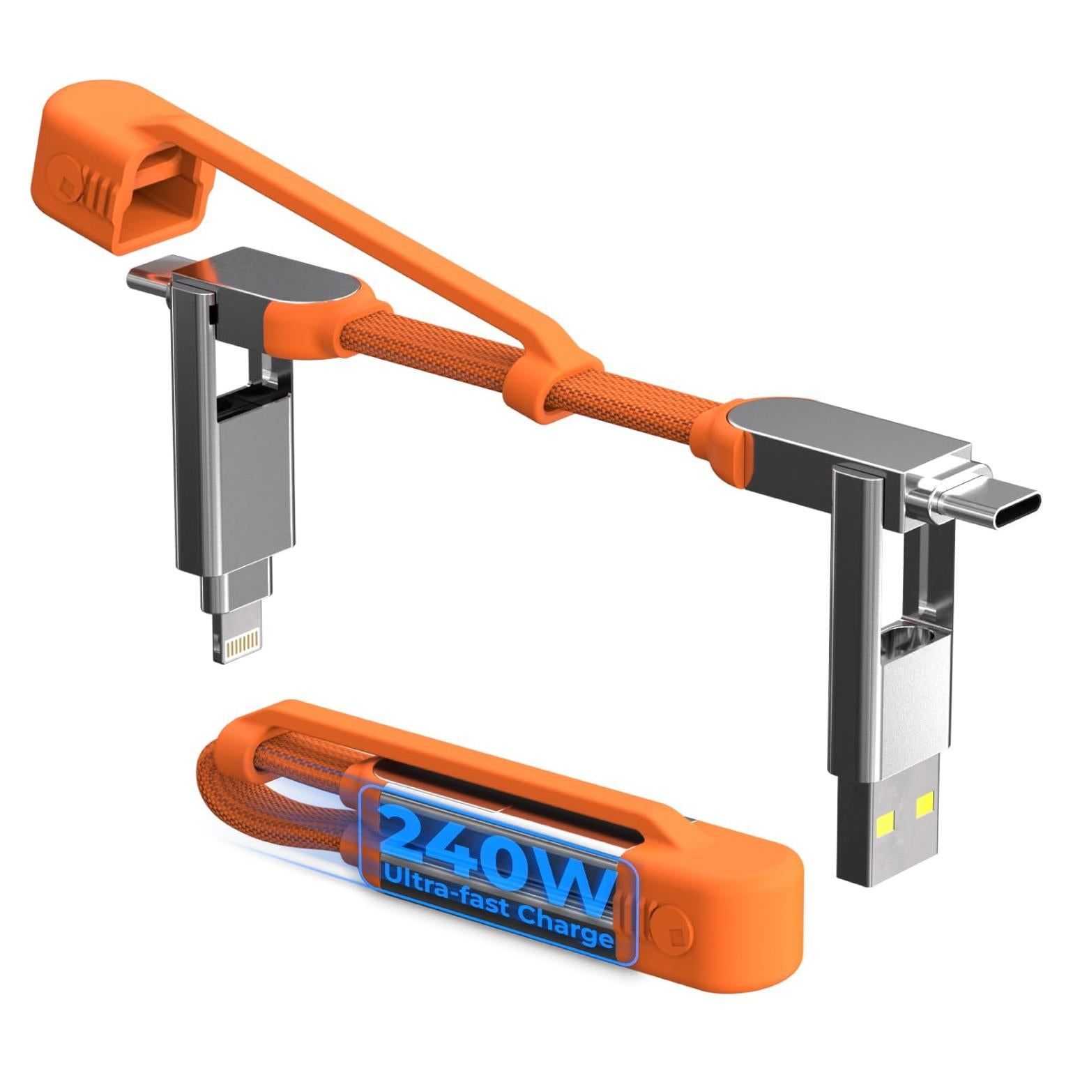 Cable de Llavero Rolling Square inCharge XS 240W USB-C/Lightning