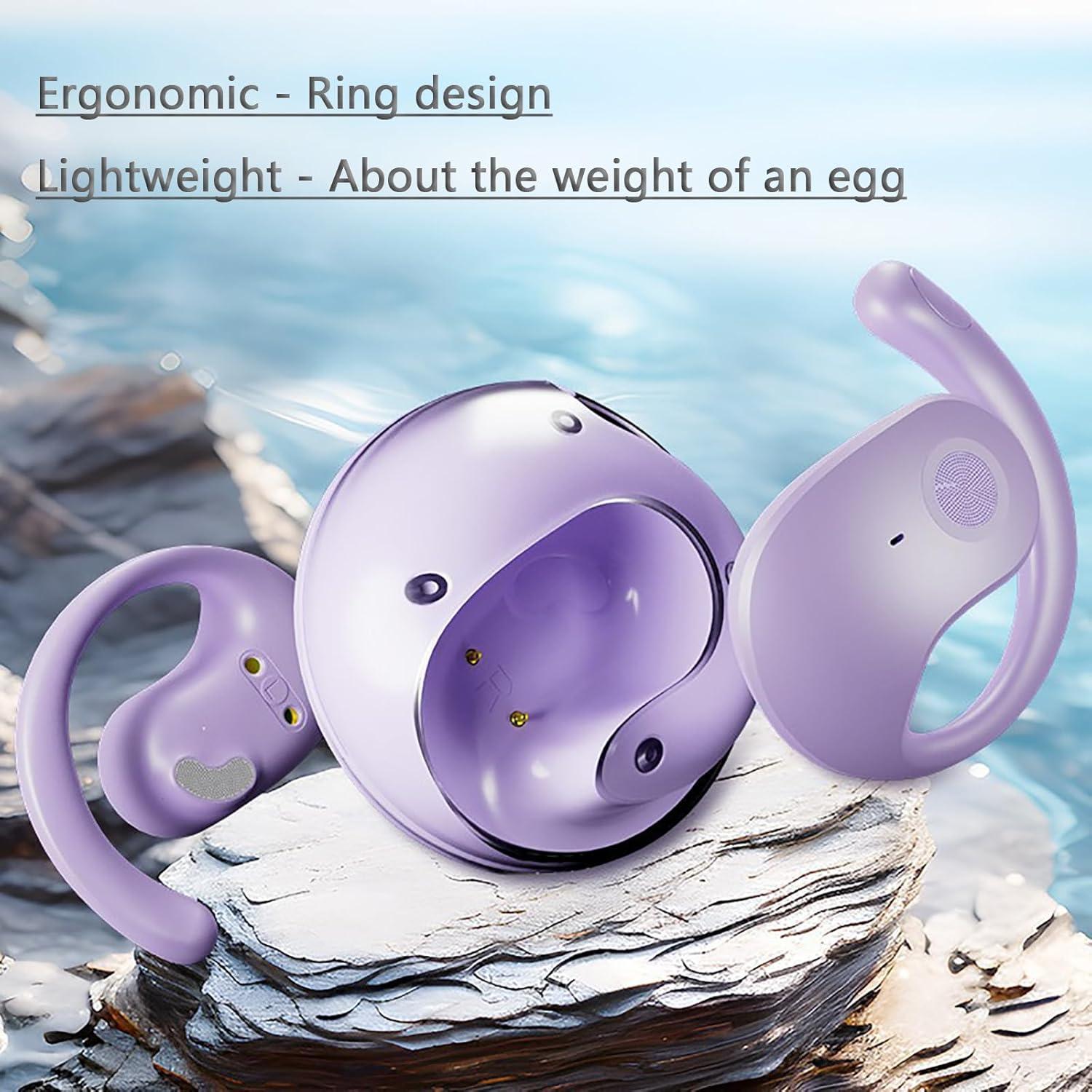 Auriculares Inalámbricos Bluetooth 5.4 ANEFOSE OWS Negro