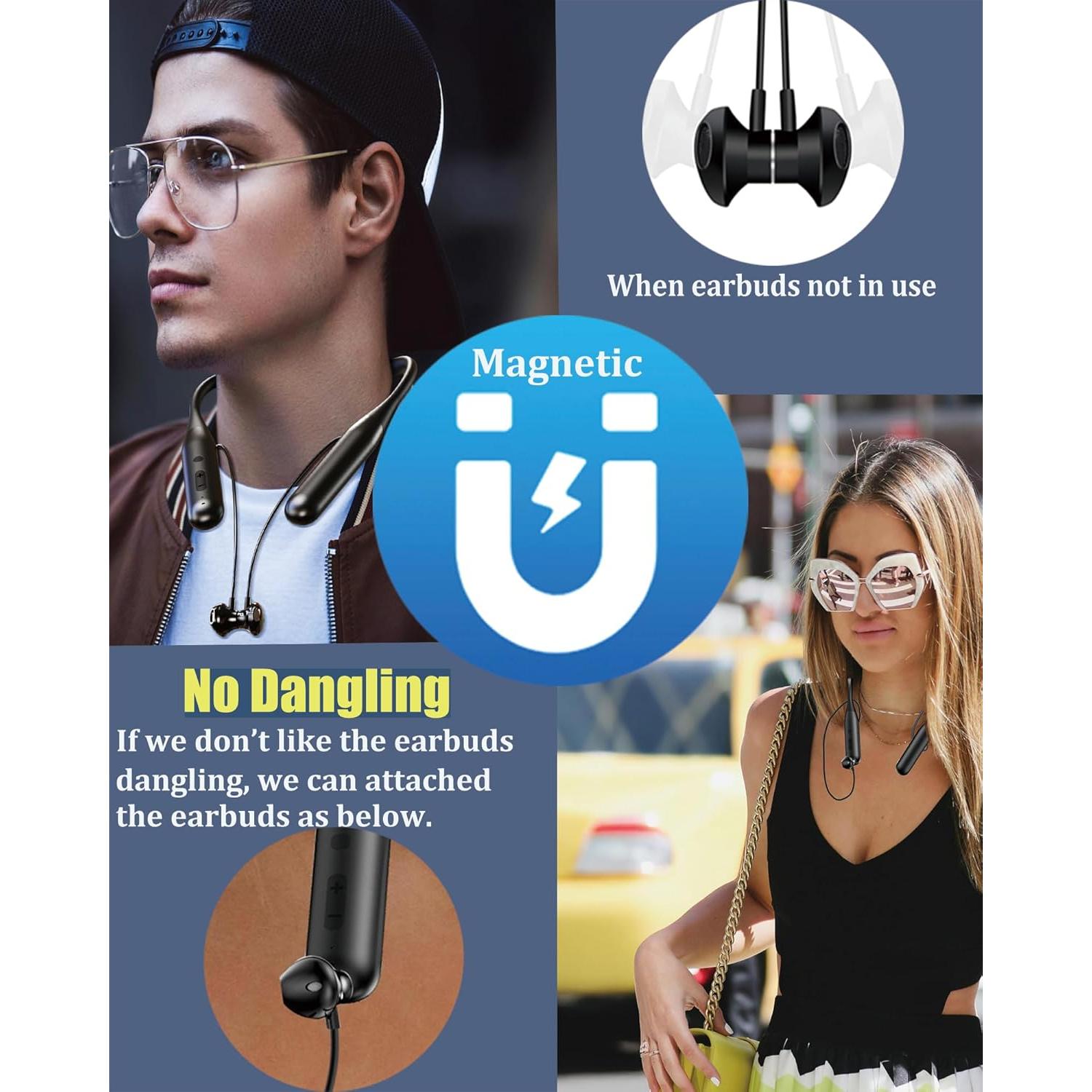 Auriculares Inalámbricos Bluetooth JSY ZXQ con Banda Cuello 100h