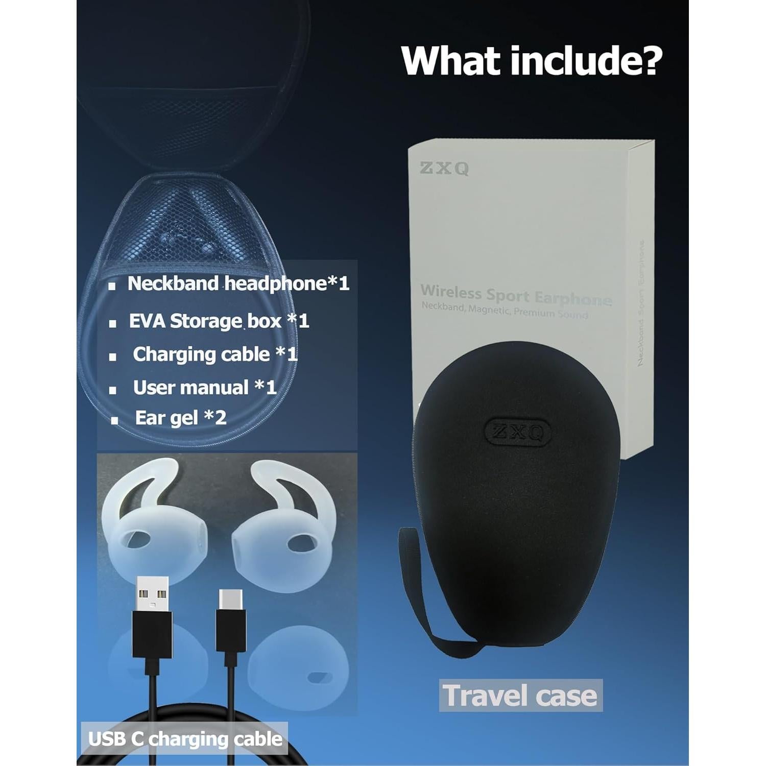 Auriculares Inalámbricos Bluetooth JSY ZXQ con Banda Cuello 100h