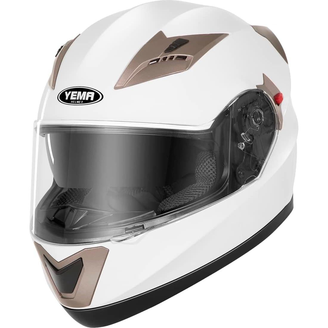Casco Integral YEMA YM-829 Negro Mate Doble Visera