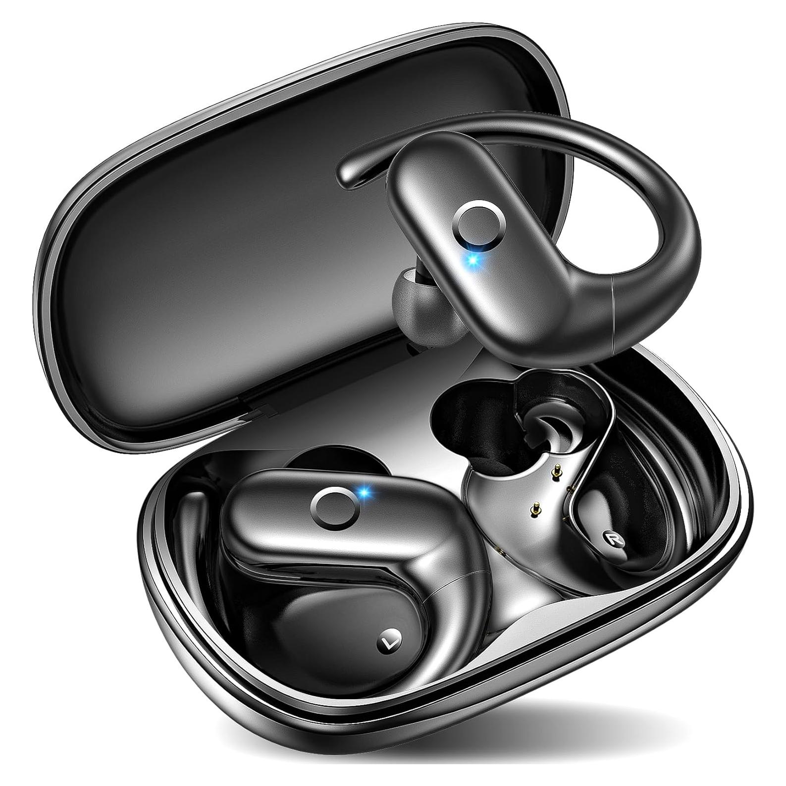 Auriculares inalámbricos Kurdene SP9I Bluetooth deportivos - Negro