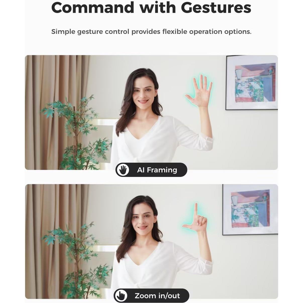 Cámara Web OBSBOT Meet SE 1080p 100FPS con IA - Gris