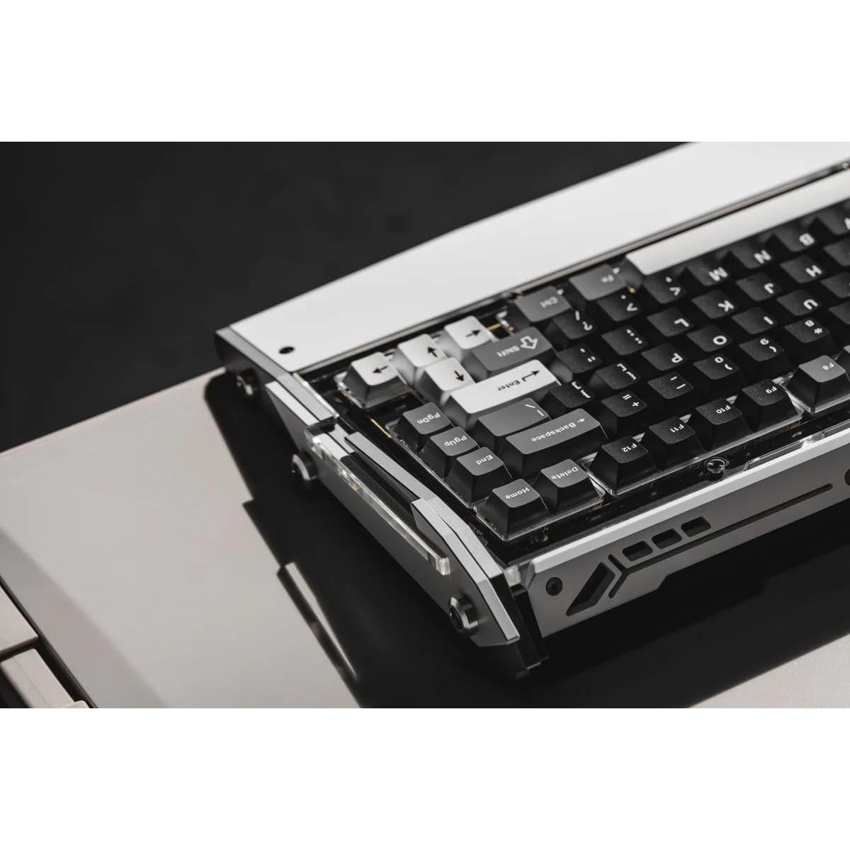 Black Diamond RT Hall Effect Magnetic Gaming Keyboard 75%, 0.04mm Accuracy, 8k Polling Rate, 0.25ms Latency, Leaf Spring Mount Mechanical Feel, Custom Fixed-Wall Magnetic Switch, Alpine White