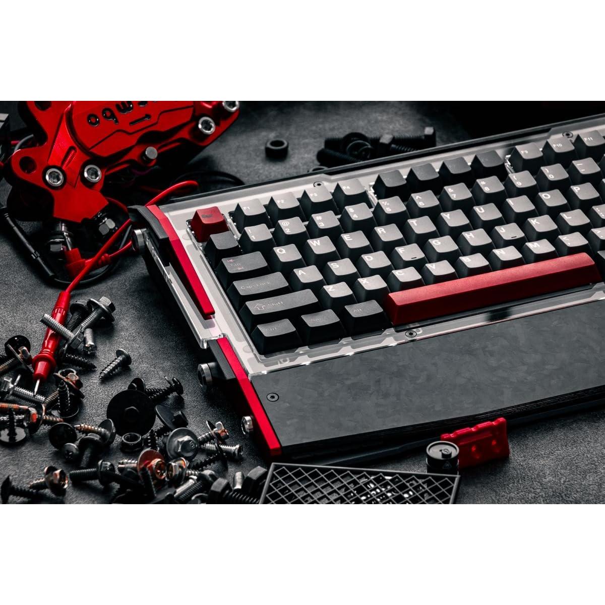 Black Diamond RT Hall Effect Magnetic Gaming Keyboard 75%, 0.04mm Accuracy, 8k Polling Rate, 0.25ms Latency, Leaf Spring Mount Mechanical Feel, Custom Fixed-Wall Magnetic Switch, Alpine White