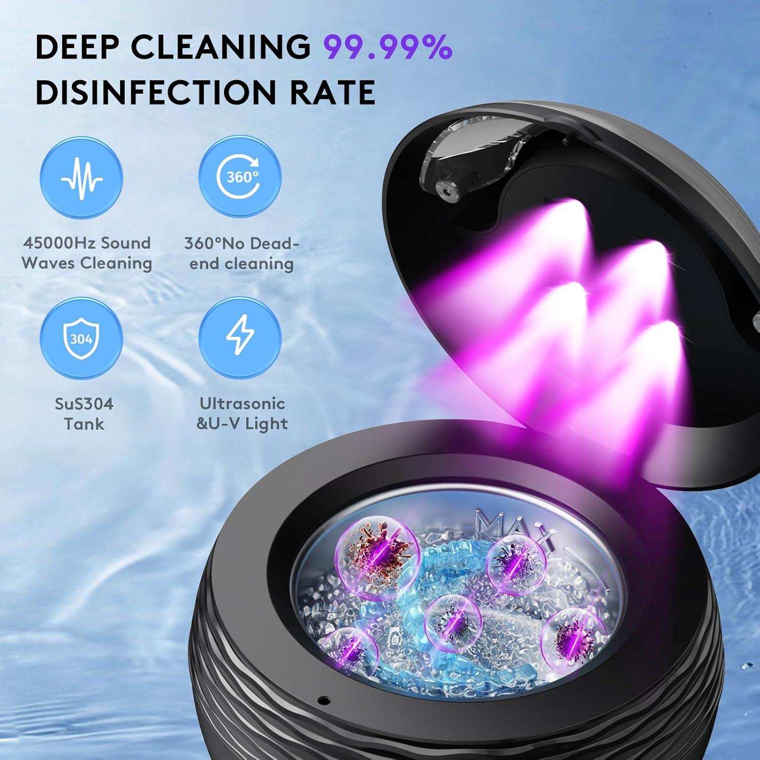 Limpiadora Ultrasónica de Retenedores B.urHero 200ml 45kHz