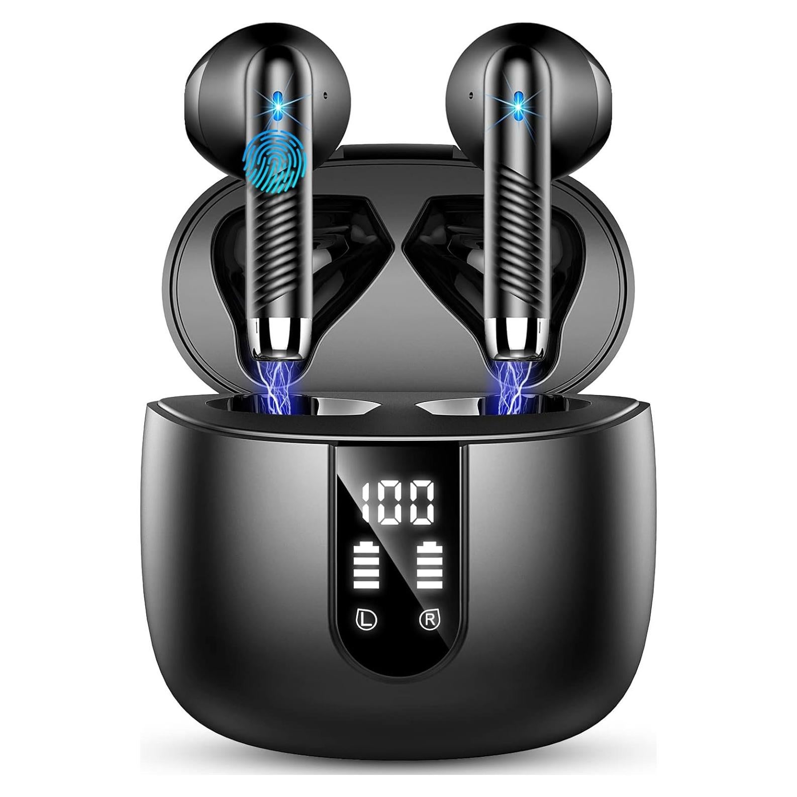 Auriculares Inalámbricos QXQ J55 Bluetooth 5.4 40H IP7 Negro