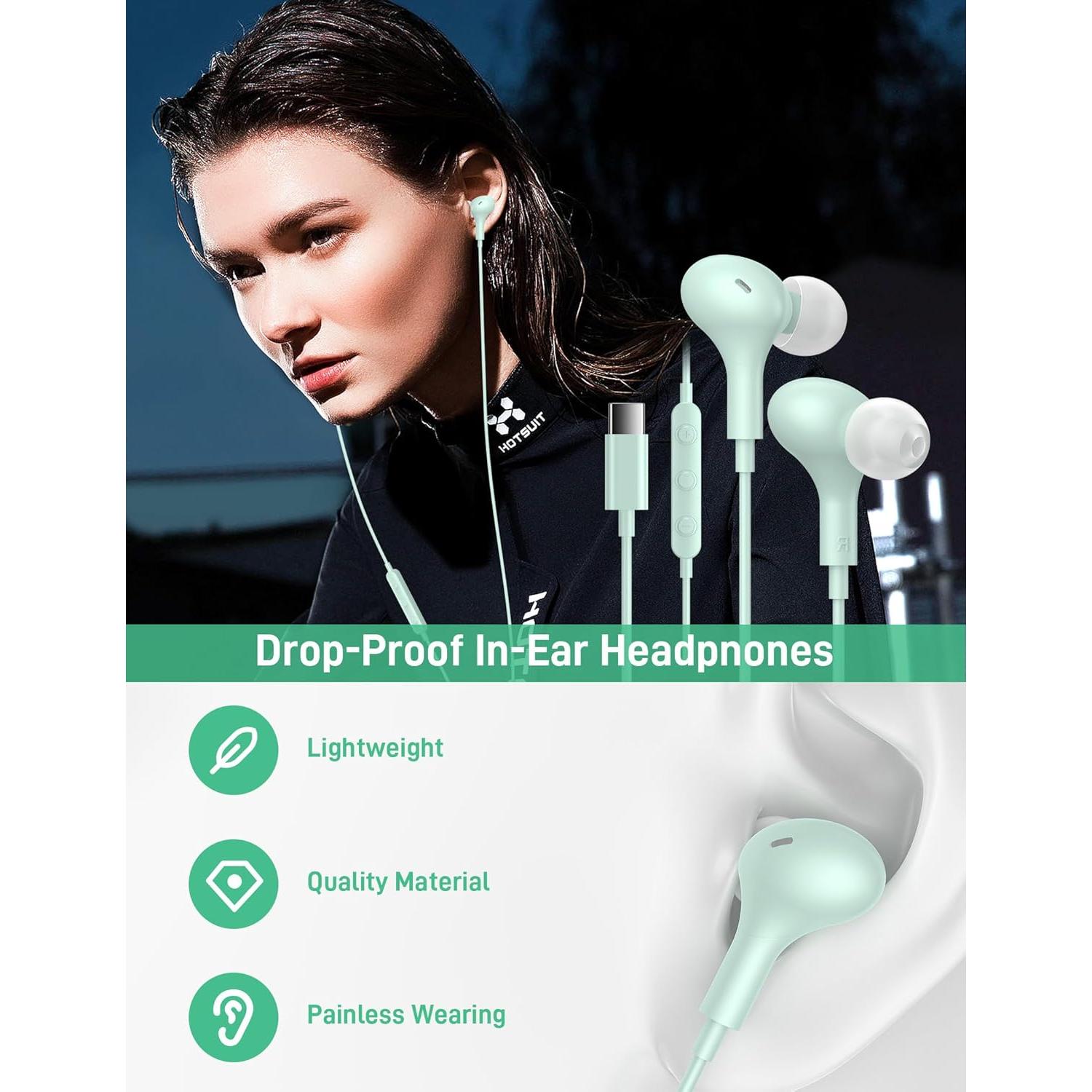 Auriculares USB C iMangoo 0700 para iPhone 15 16 Pro Max