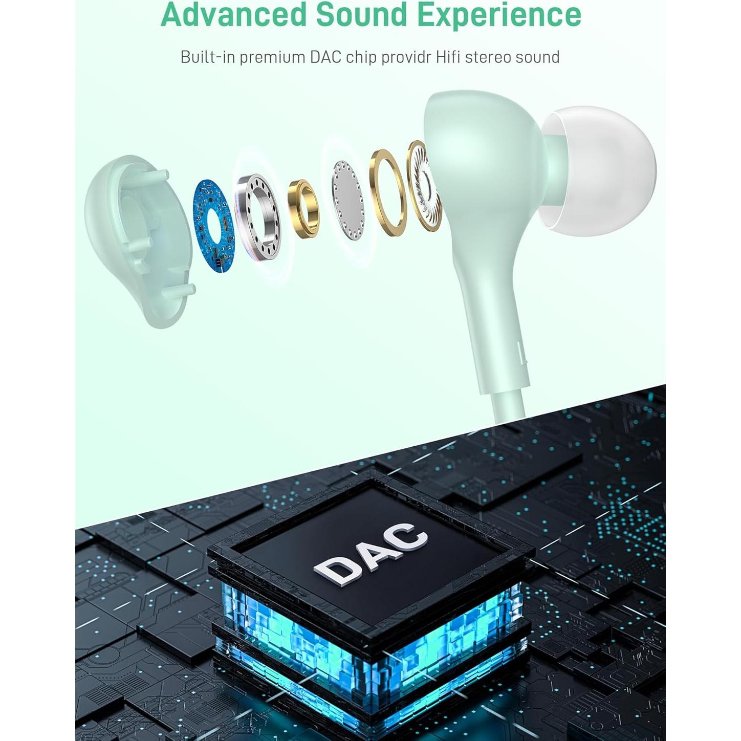 Auriculares USB C iMangoo 0700 para iPhone 15 16 Pro Max