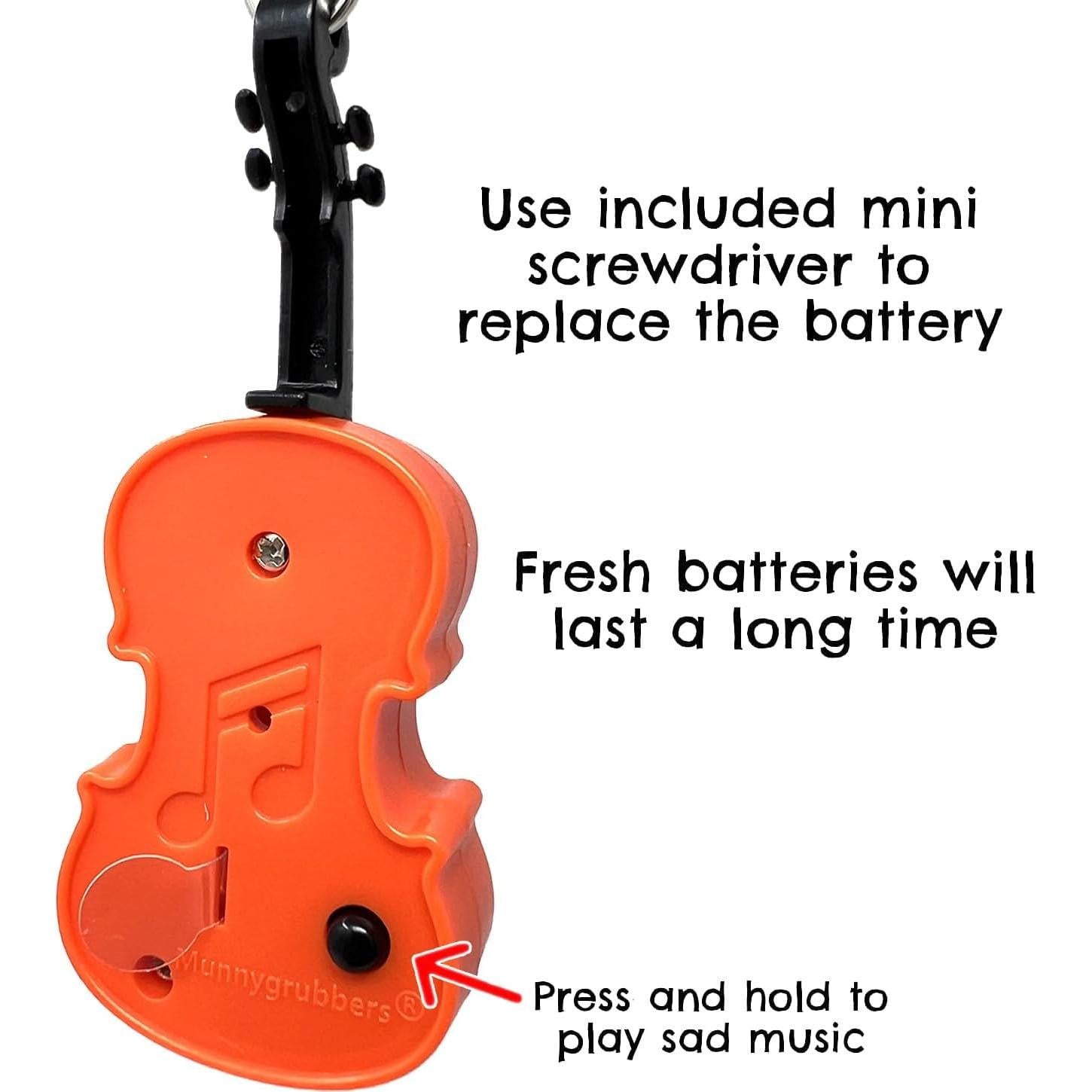 Llave de Juguete Violín Miniatura MunnyGrubbers con Música