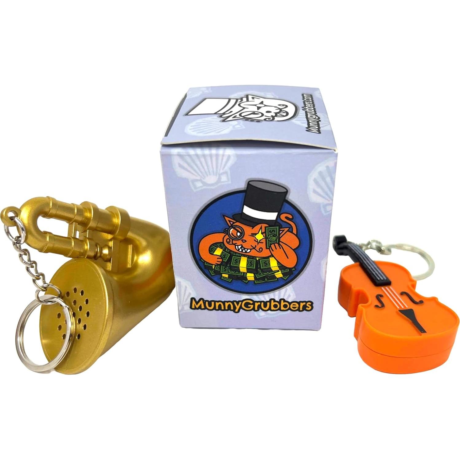 Llavero Juguete MunnyGrubbers Violín y Trompeta Triste