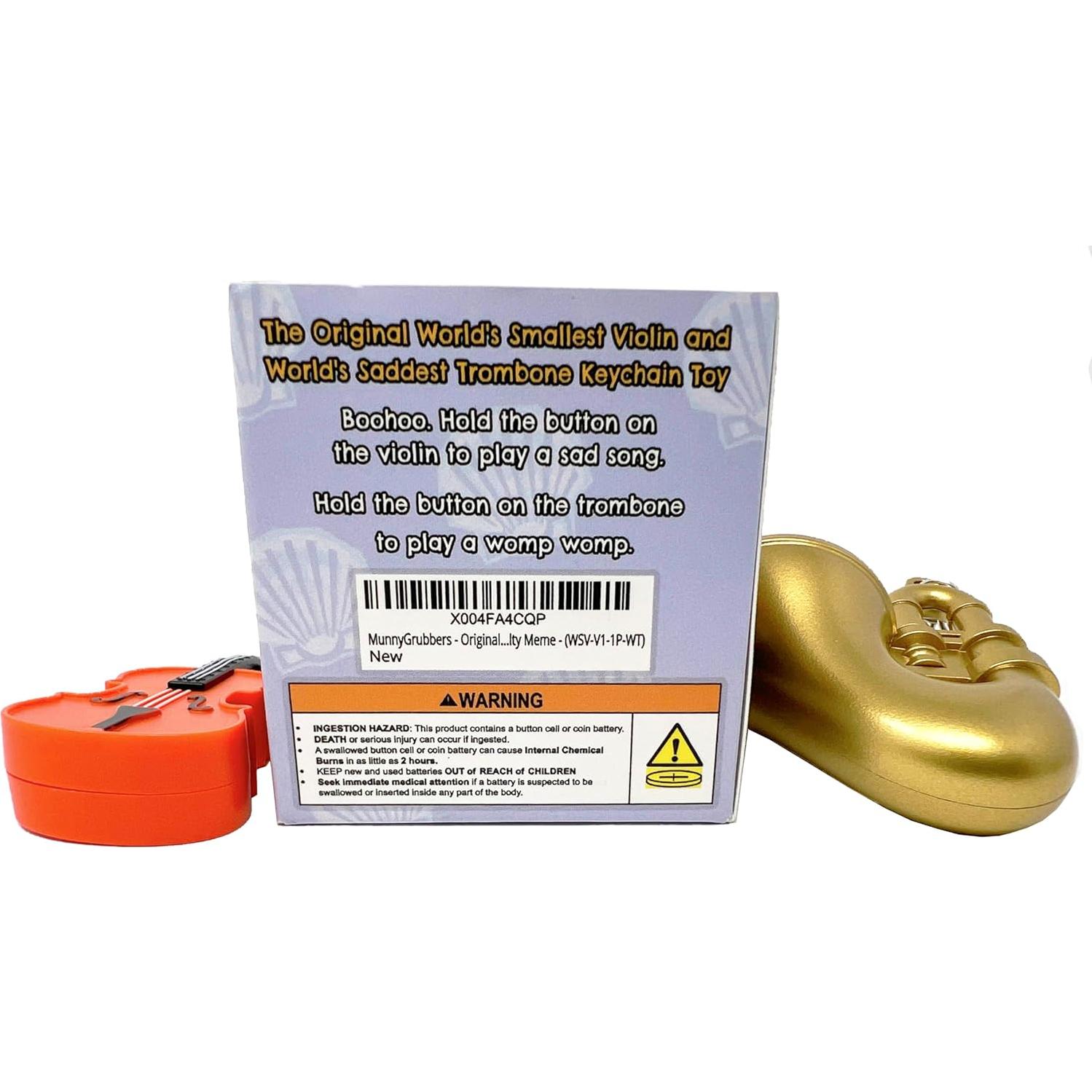 Llavero Juguete MunnyGrubbers Violín y Trompeta Triste