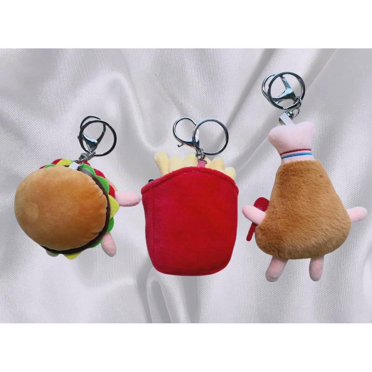 Llavero de Peluche de Comida Kawaii TVRTFQ - 3 Piezas