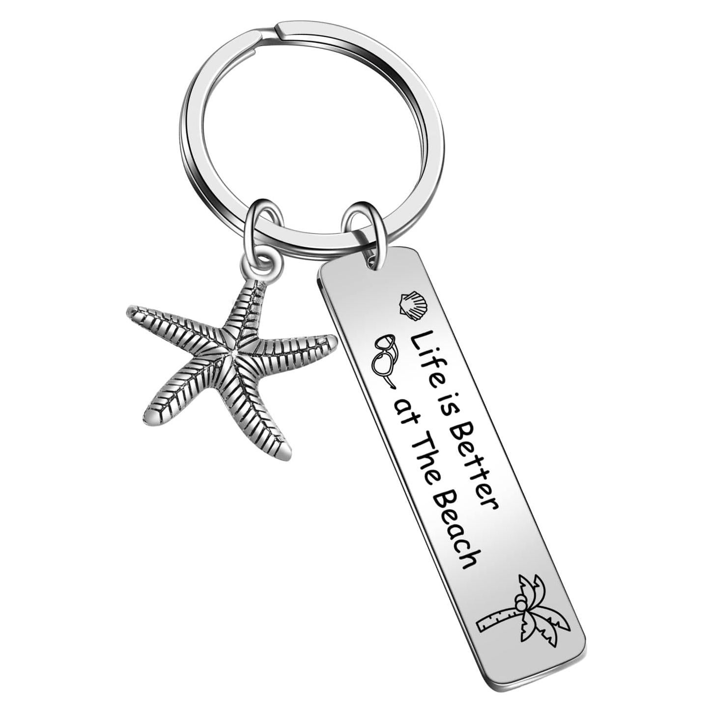 Llavero de Surfista JIUSHUN de Acero Inoxidable 316L