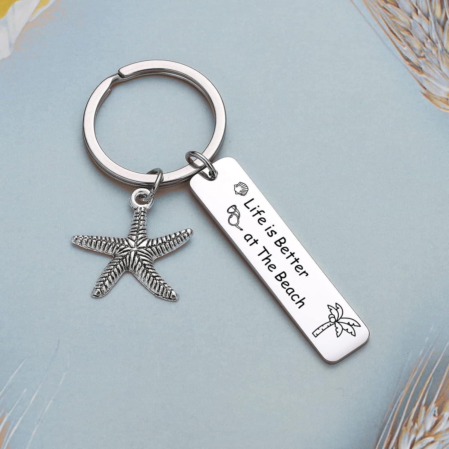 Llavero de Surfista JIUSHUN de Acero Inoxidable 316L