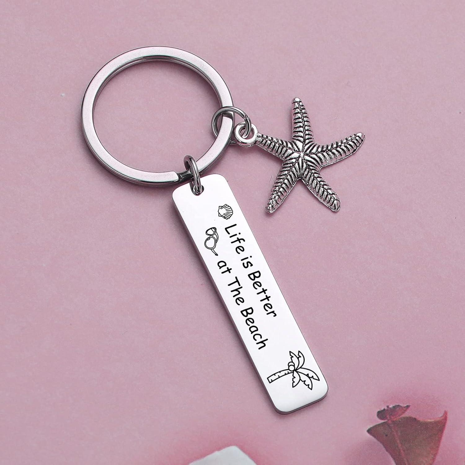 Llavero de Surfista JIUSHUN de Acero Inoxidable 316L