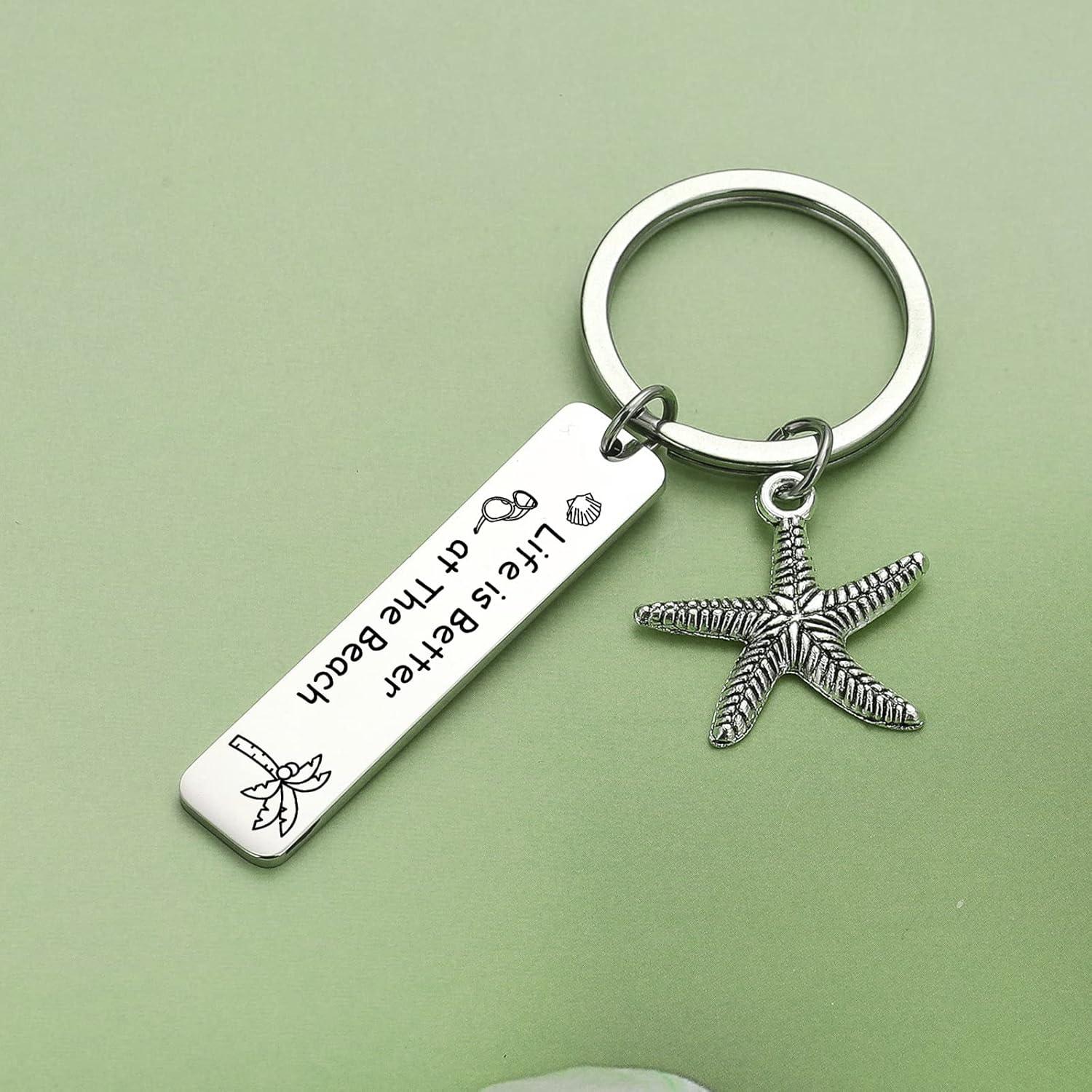 Llavero de Surfista JIUSHUN de Acero Inoxidable 316L