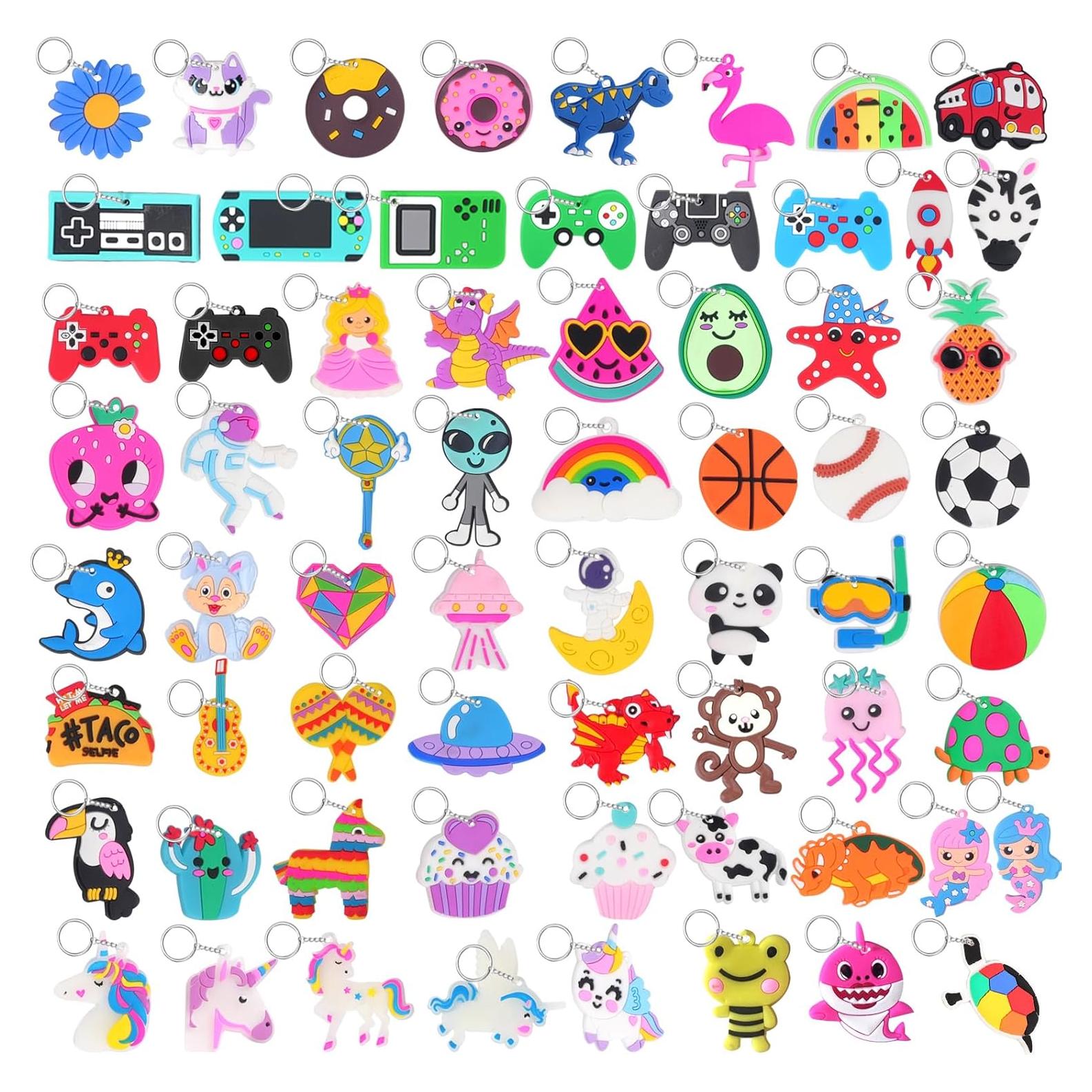 65 Llaveros de Caricatura DIZRNOI para Fiestas de Niños