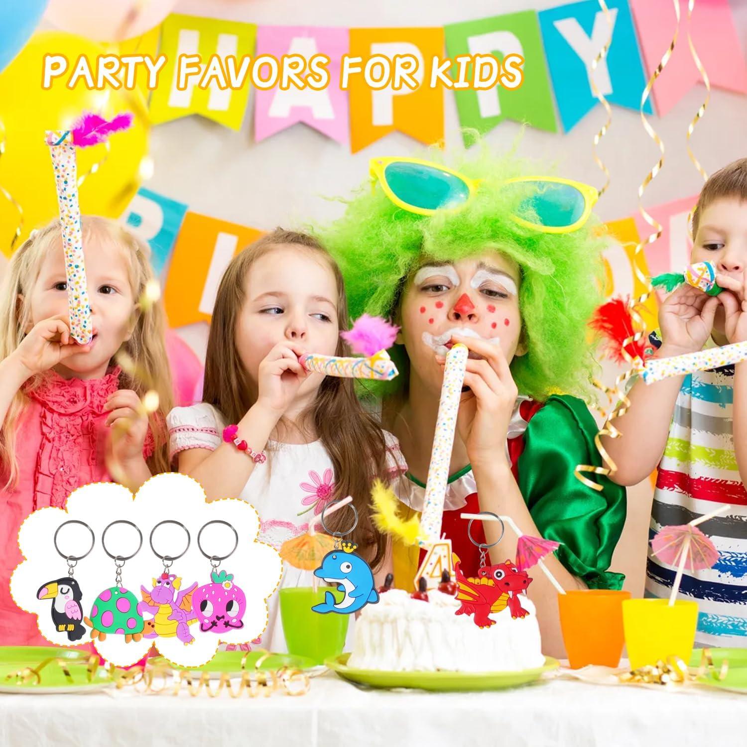 65 Llaveros de Caricatura DIZRNOI para Fiestas de Niños