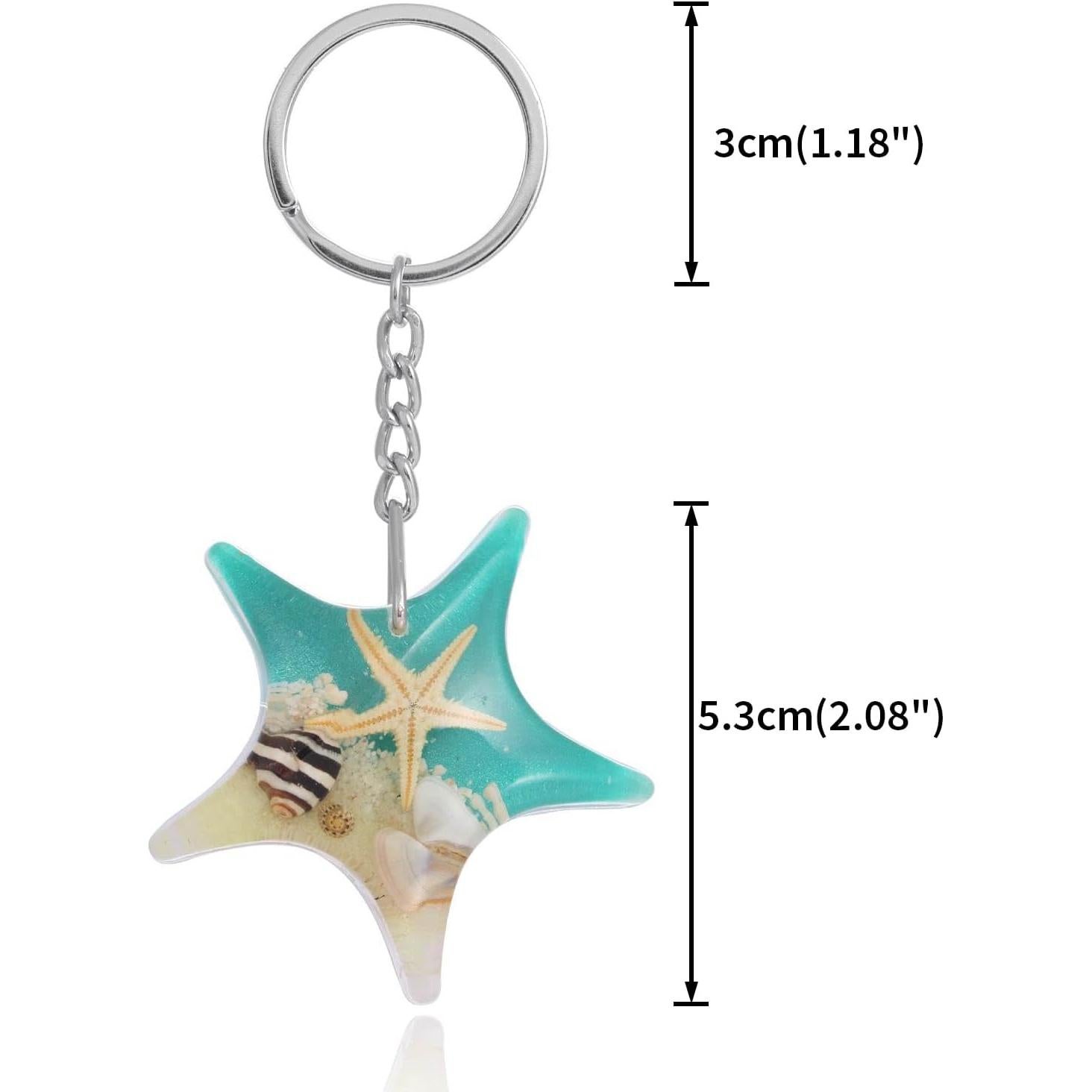 Llavero de Concha Brillante FM FM42 Multicolor 3.8cm