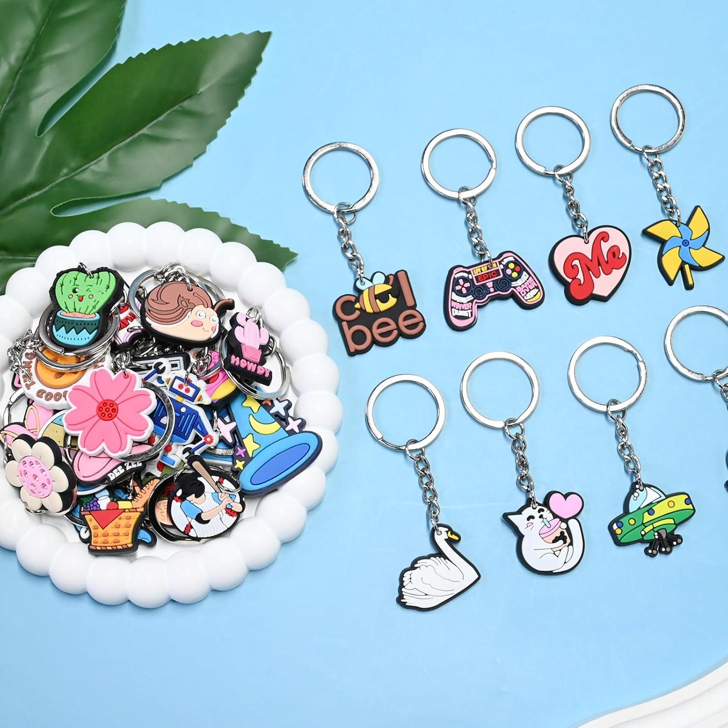 Llavero Bonito Aleatorio 100pcs PVC para Regalos y Premios