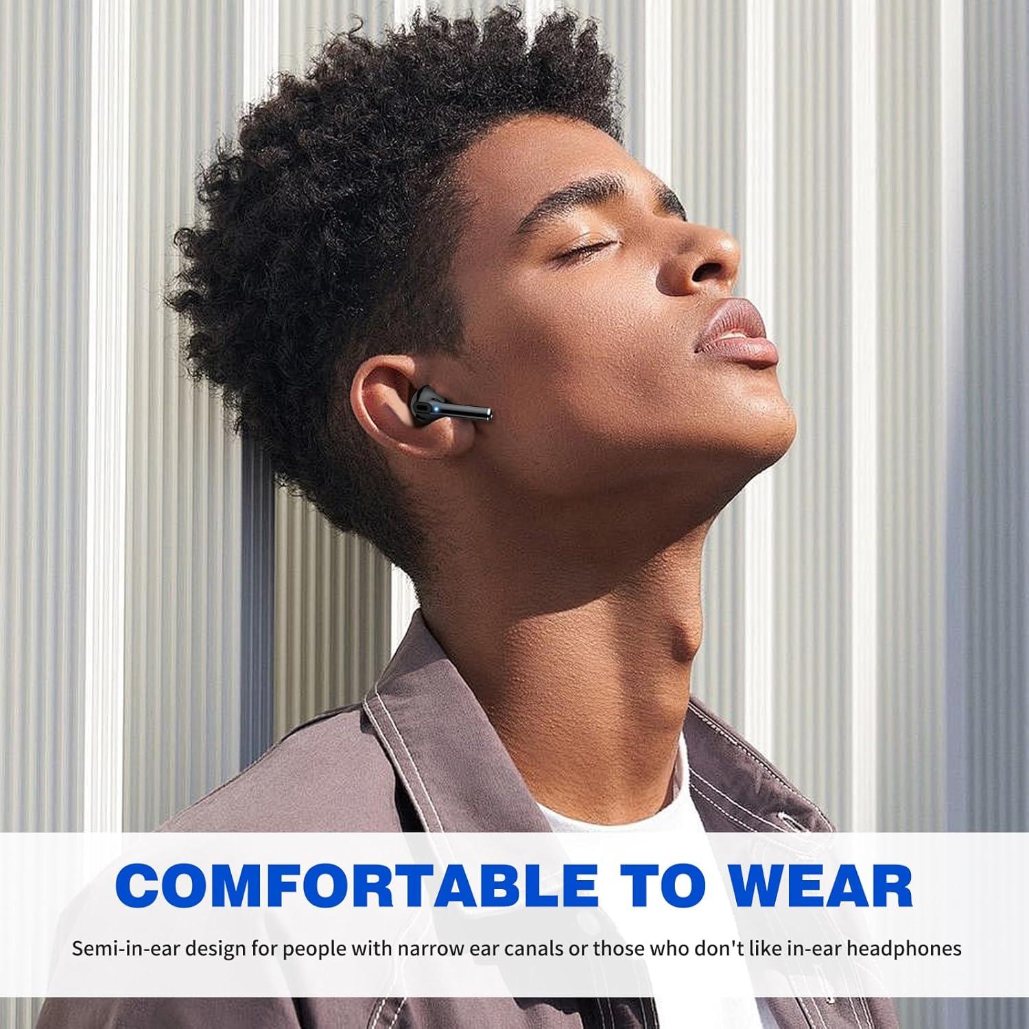 Auriculares Inalámbricos ASKUBSKU Bluetooth 5.3 con Micrófono