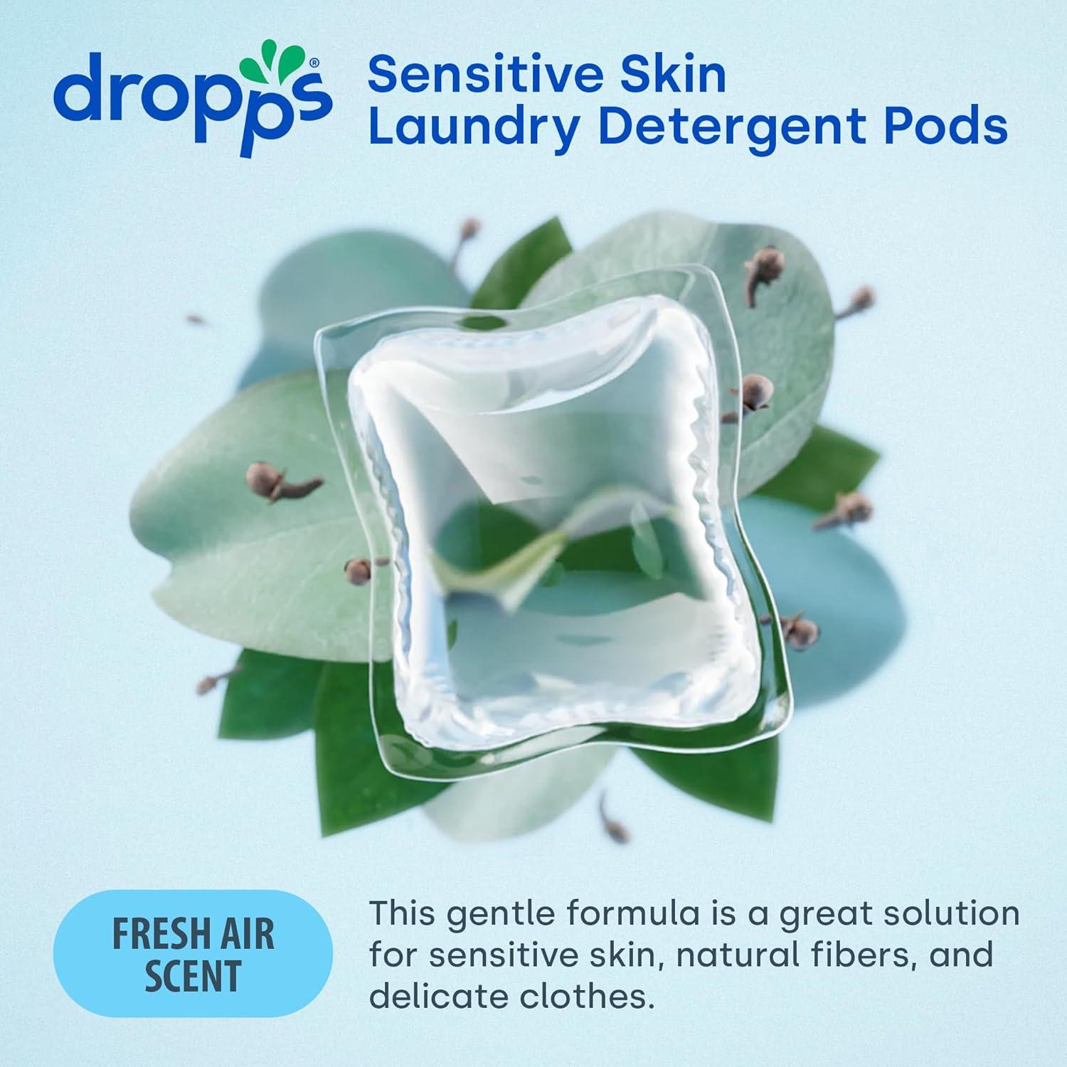 Dropps Detergente para Ropa Piel Sensible 160 Cápsulas Brisa Fresca