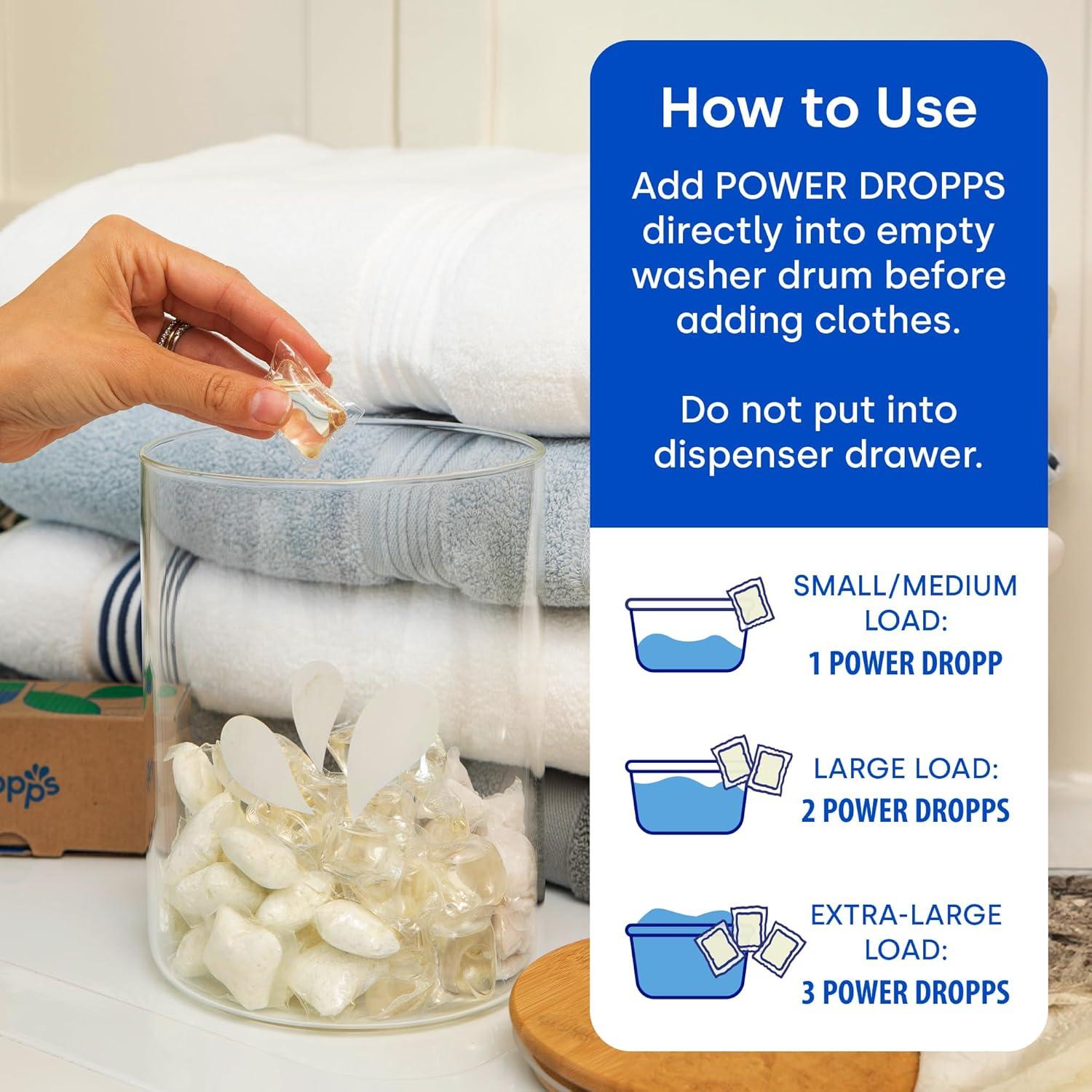 Dropps Detergente para Ropa Piel Sensible 160 Cápsulas Brisa Fresca