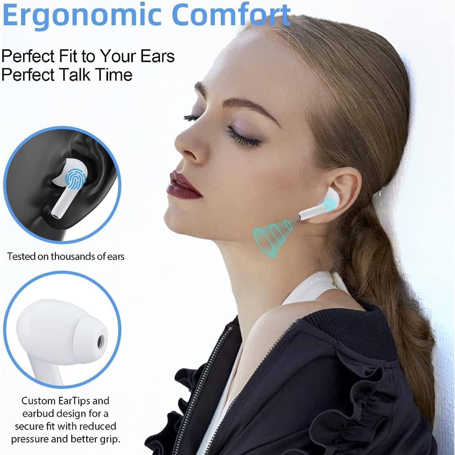 Auriculares Inalámbricos EOQIFJM pro Bluetooth 5.3 IPX7 40H