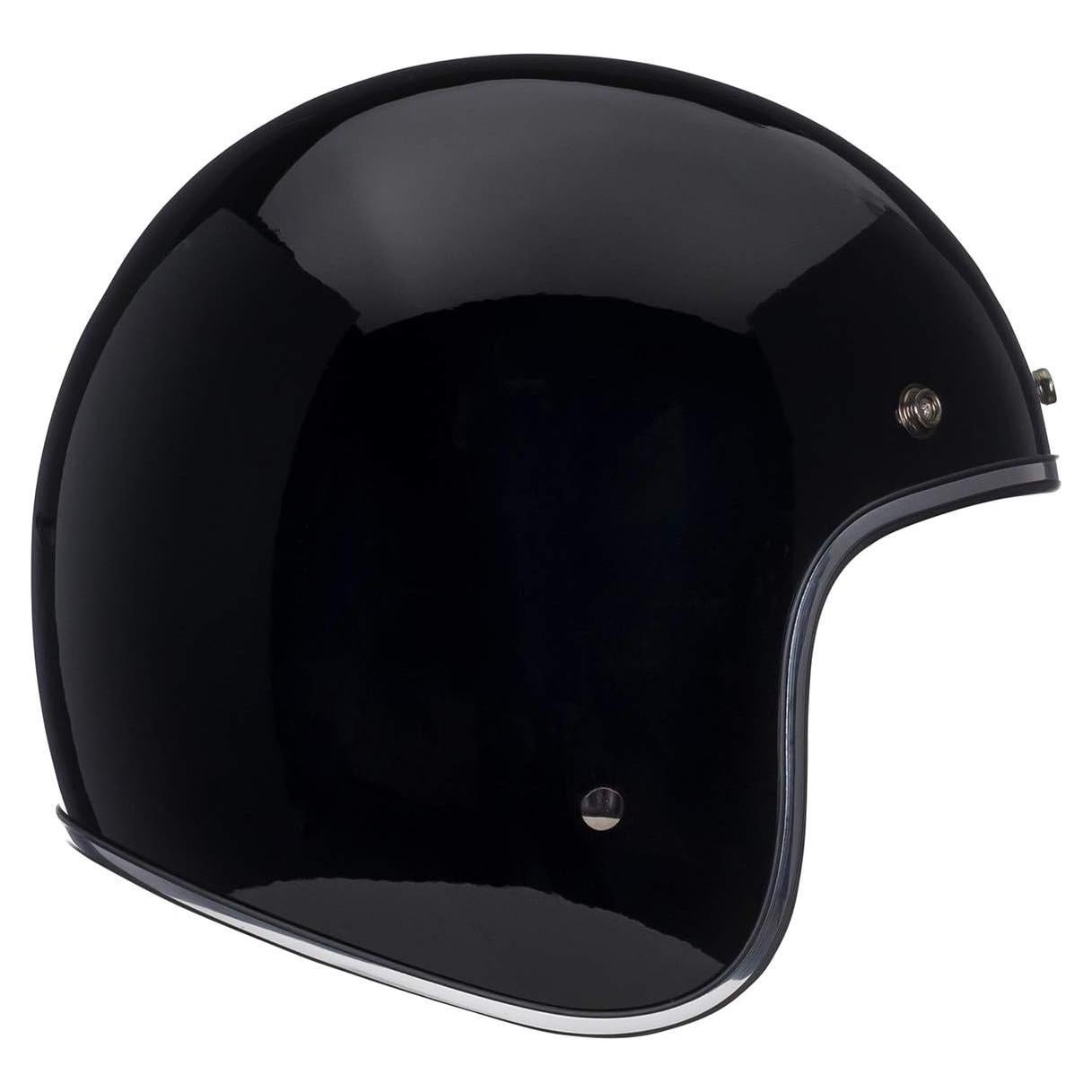 Casco de Moto BELL Custom 500 Negro Brillante Grande