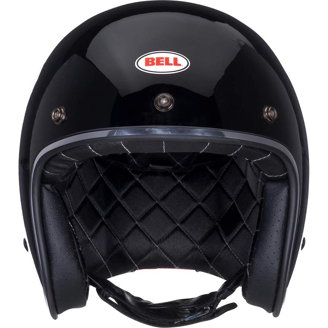 Casco de Moto BELL Custom 500 Negro Brillante Grande