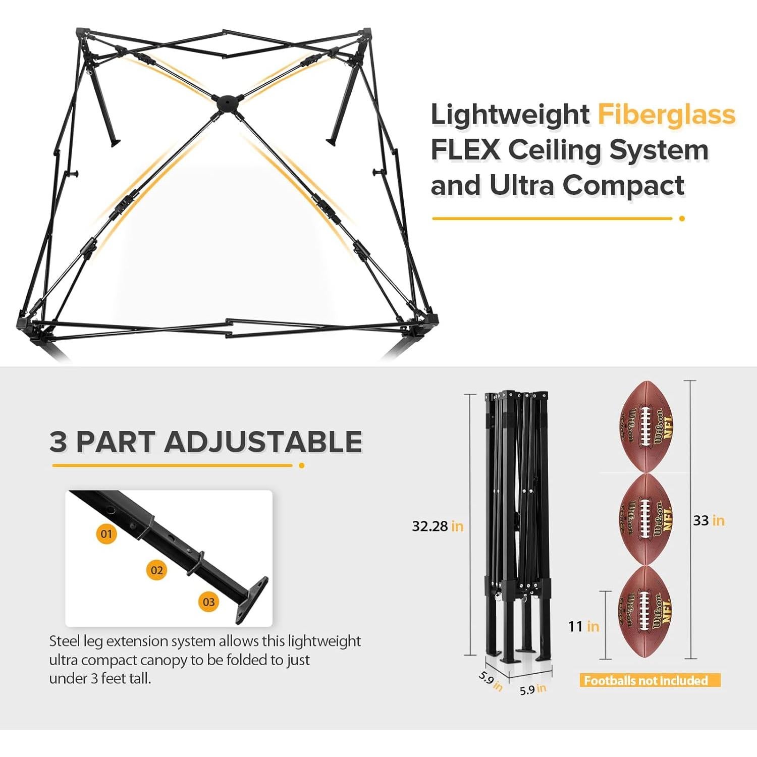 Tienda Canopy Plegable EAGLE PEAK 4x4 con Techo Ventilado