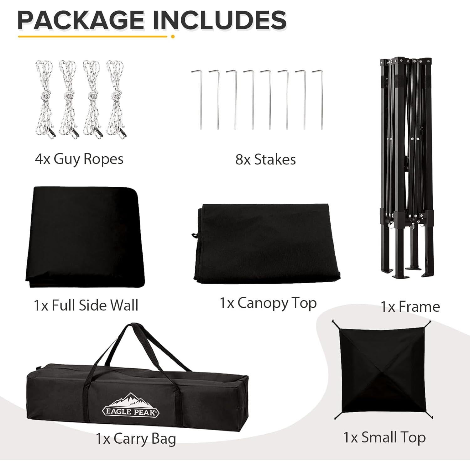 Tienda Canopy Plegable EAGLE PEAK 4x4 con Techo Ventilado